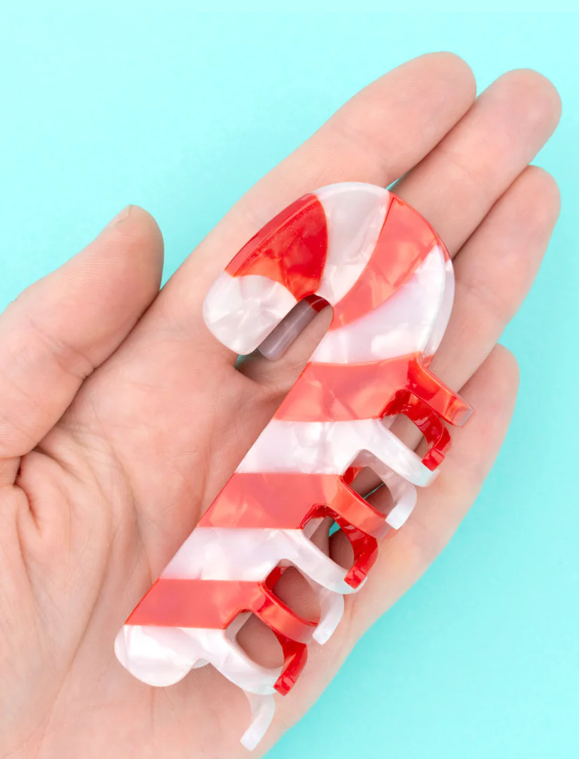 קליפס לשיער Candy Cane