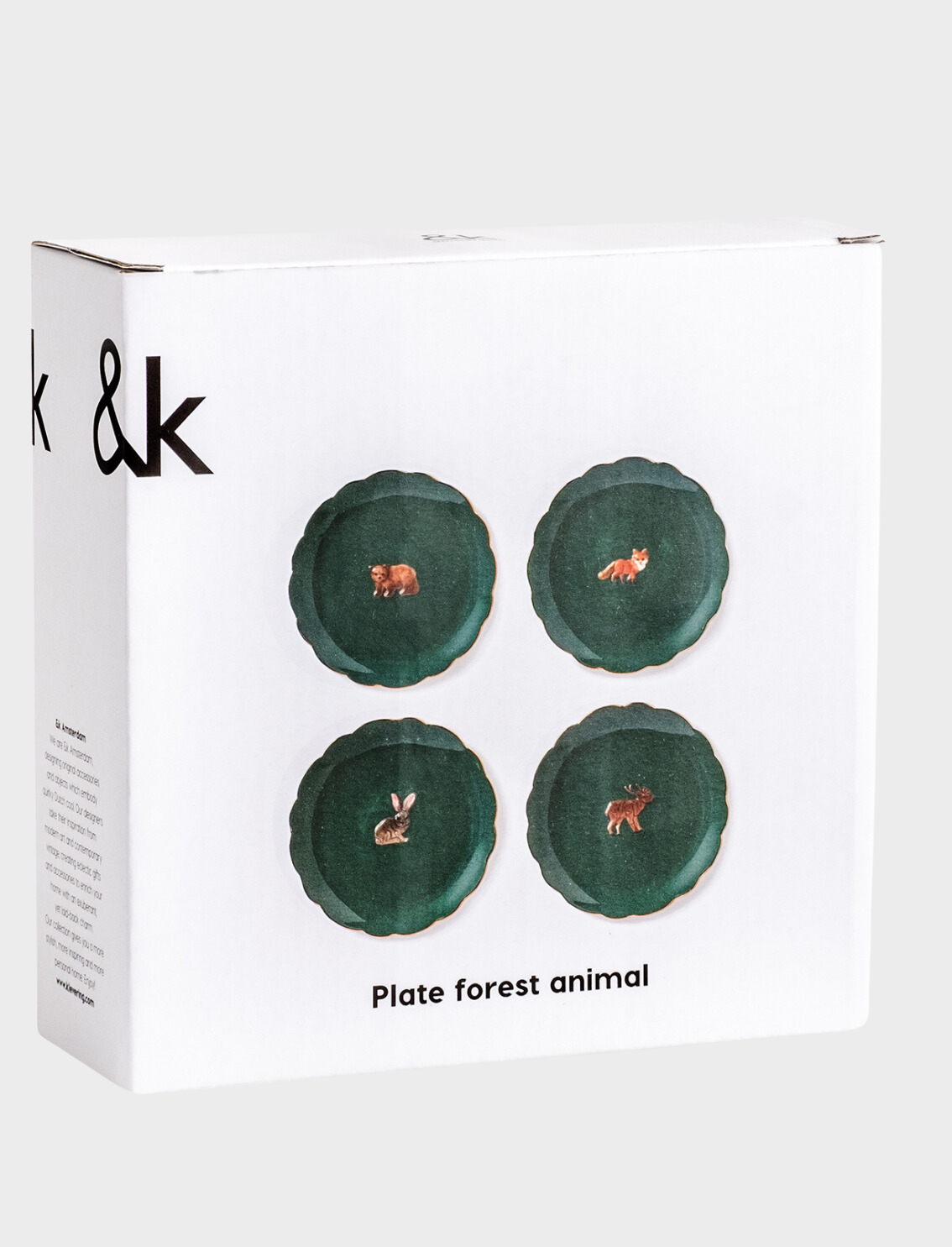 סט 4 צלחות Forest Animals
