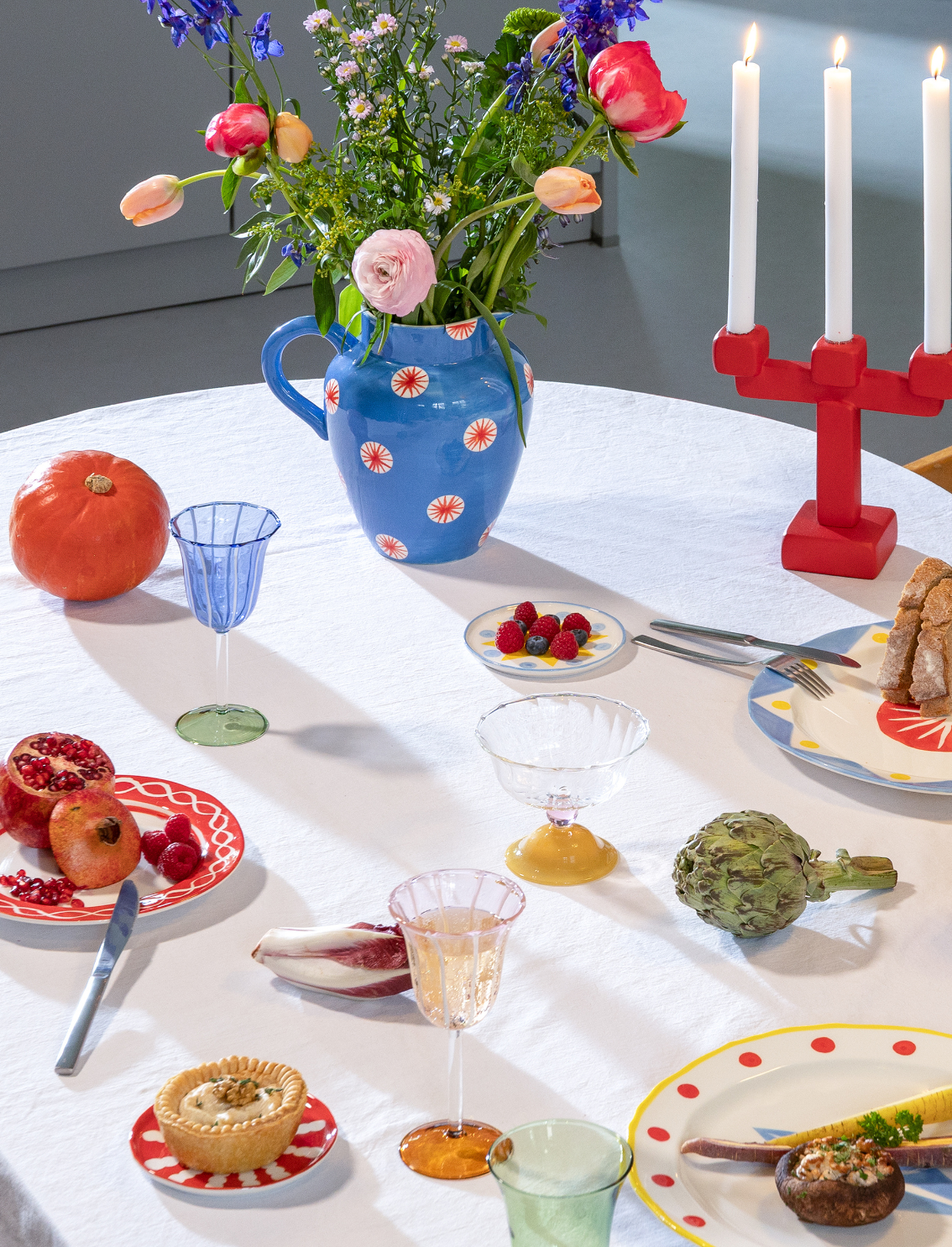 קנקן פורצלן גדול Festivo Blue