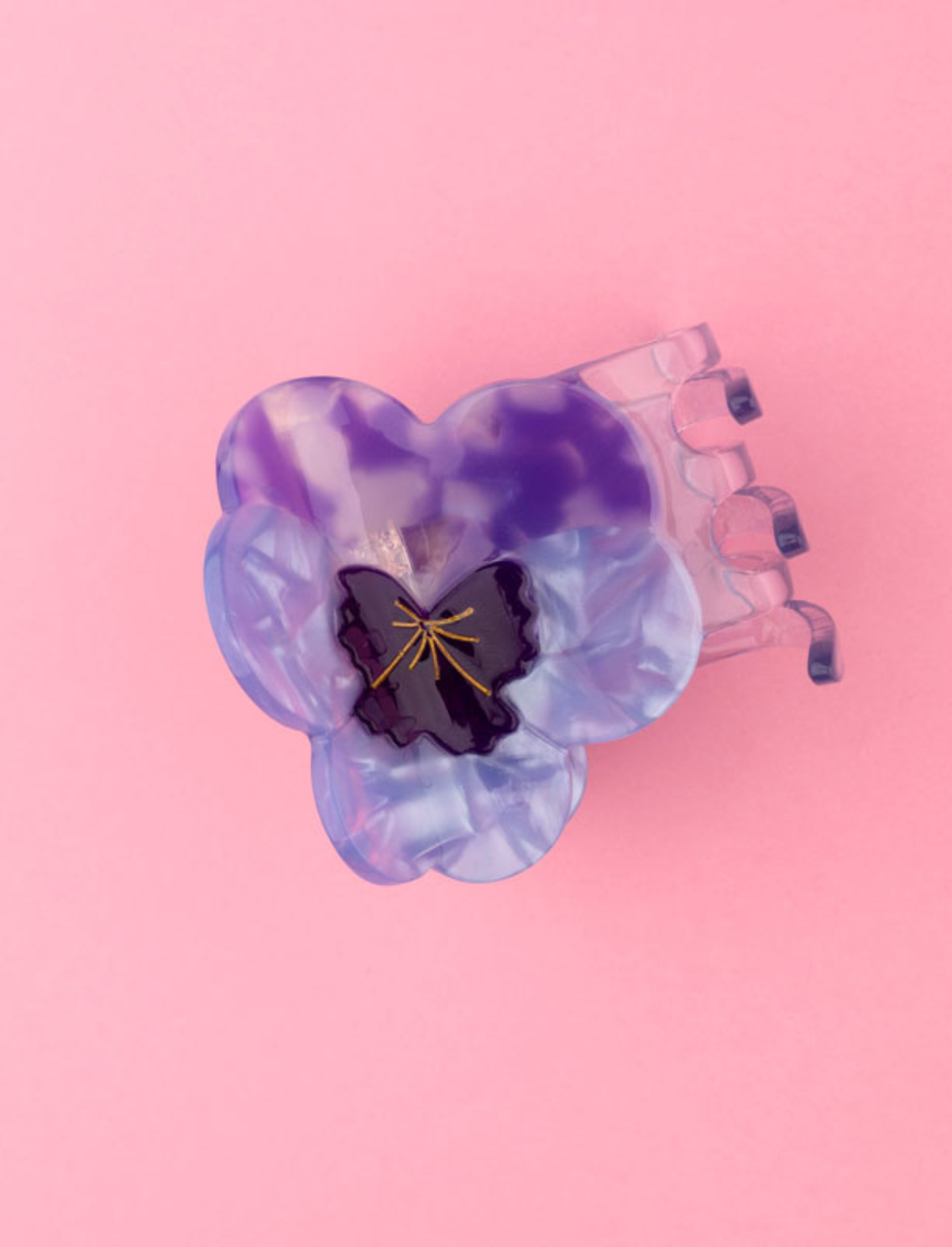 קליפס לשיער Purple Pansy