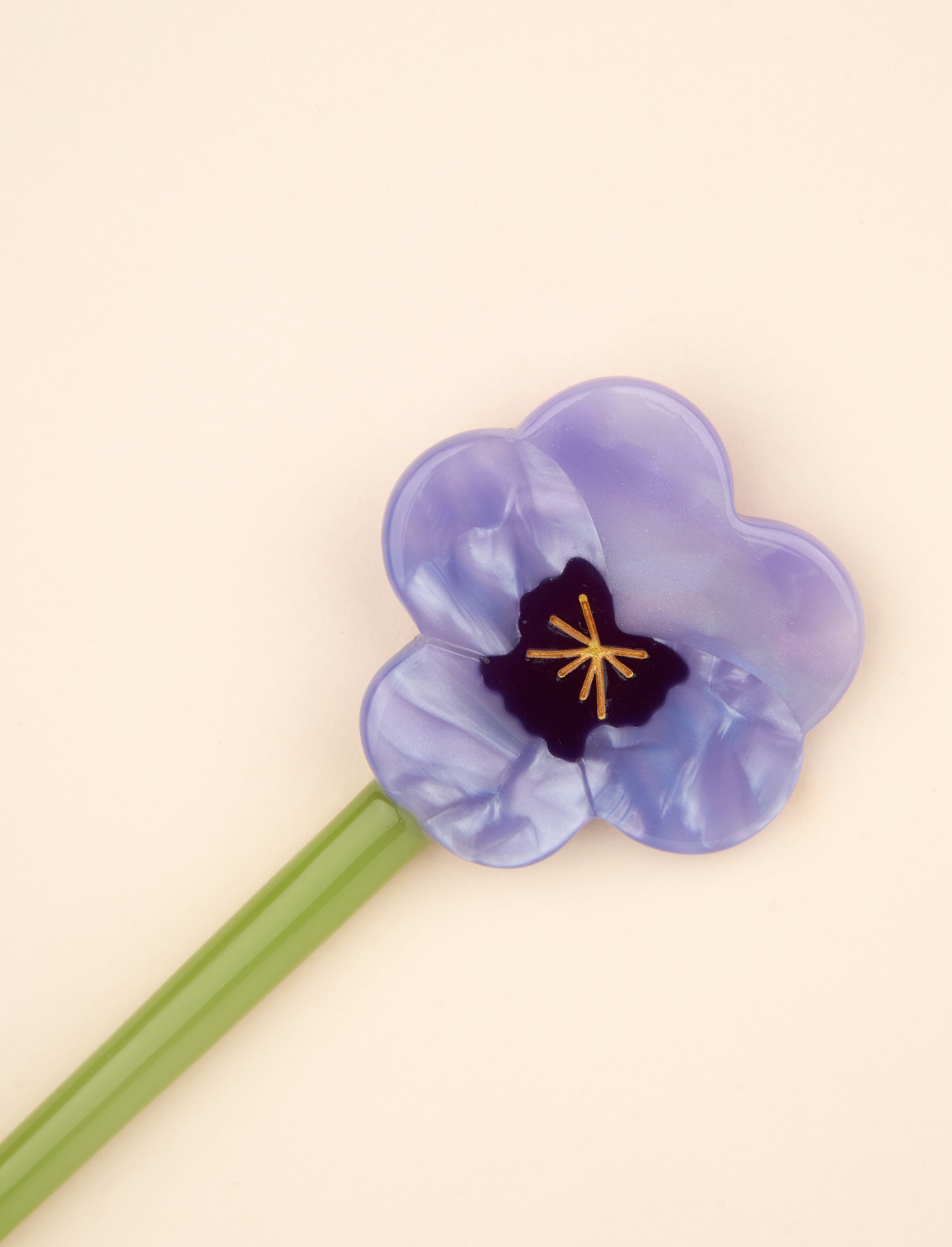 מקל לאיסוף השיער Purple Pansy