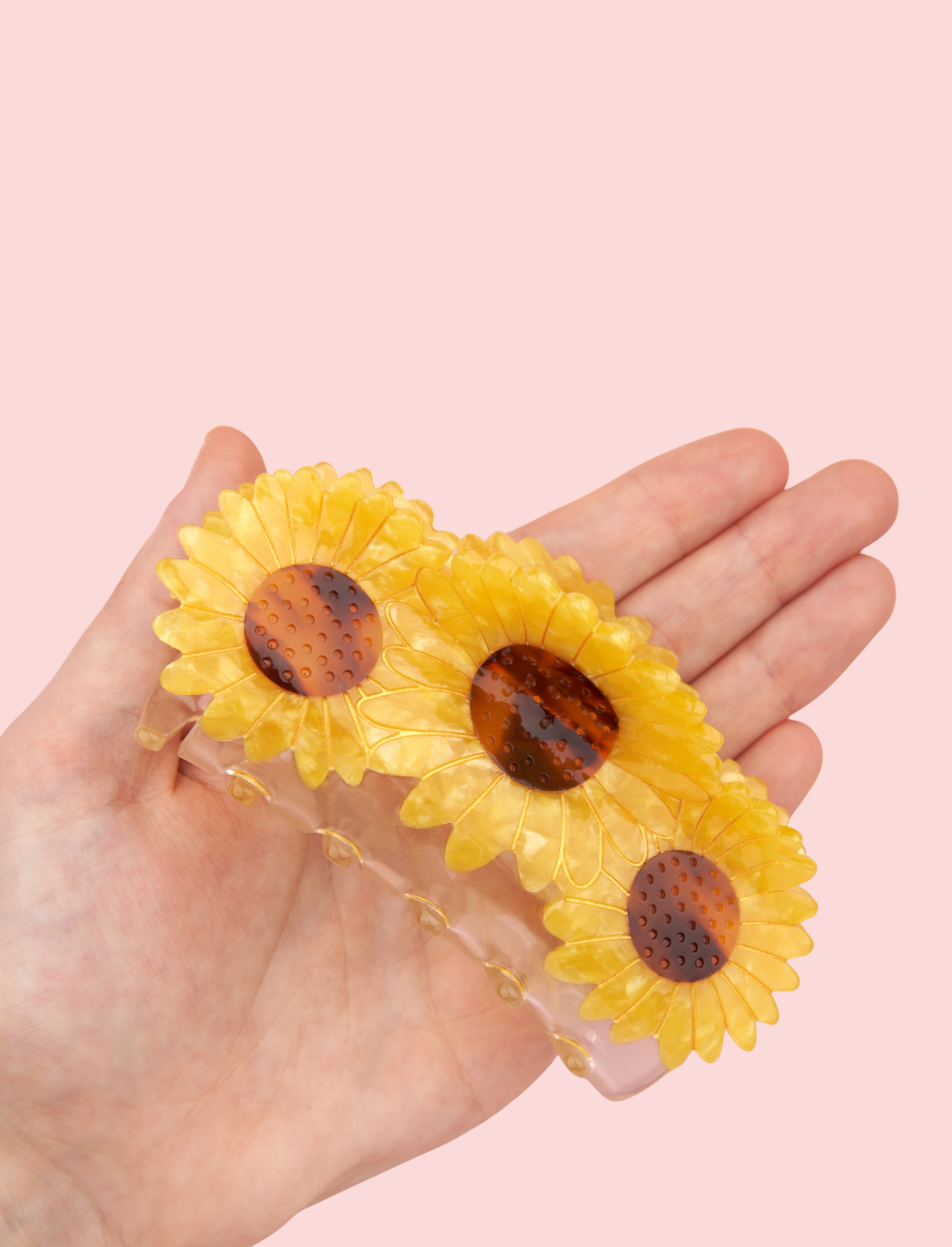 קליפס לשיער Trio Sunflower