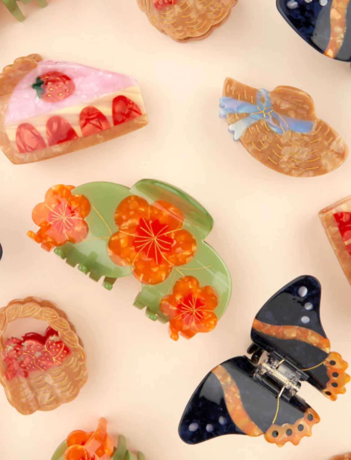 קליפס לשיער Straw Hat