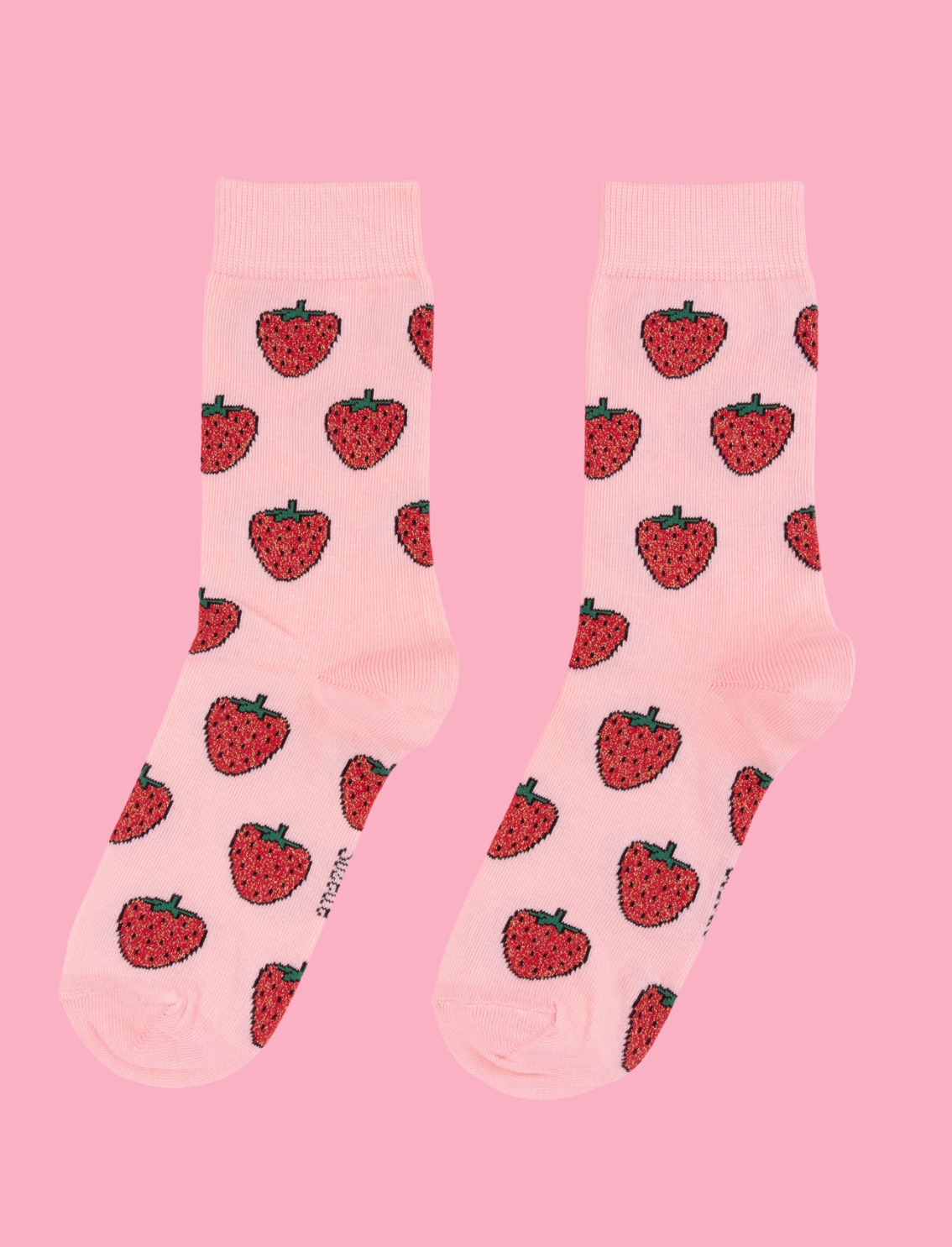 גרבי כותנה מנצנצות Strawberry