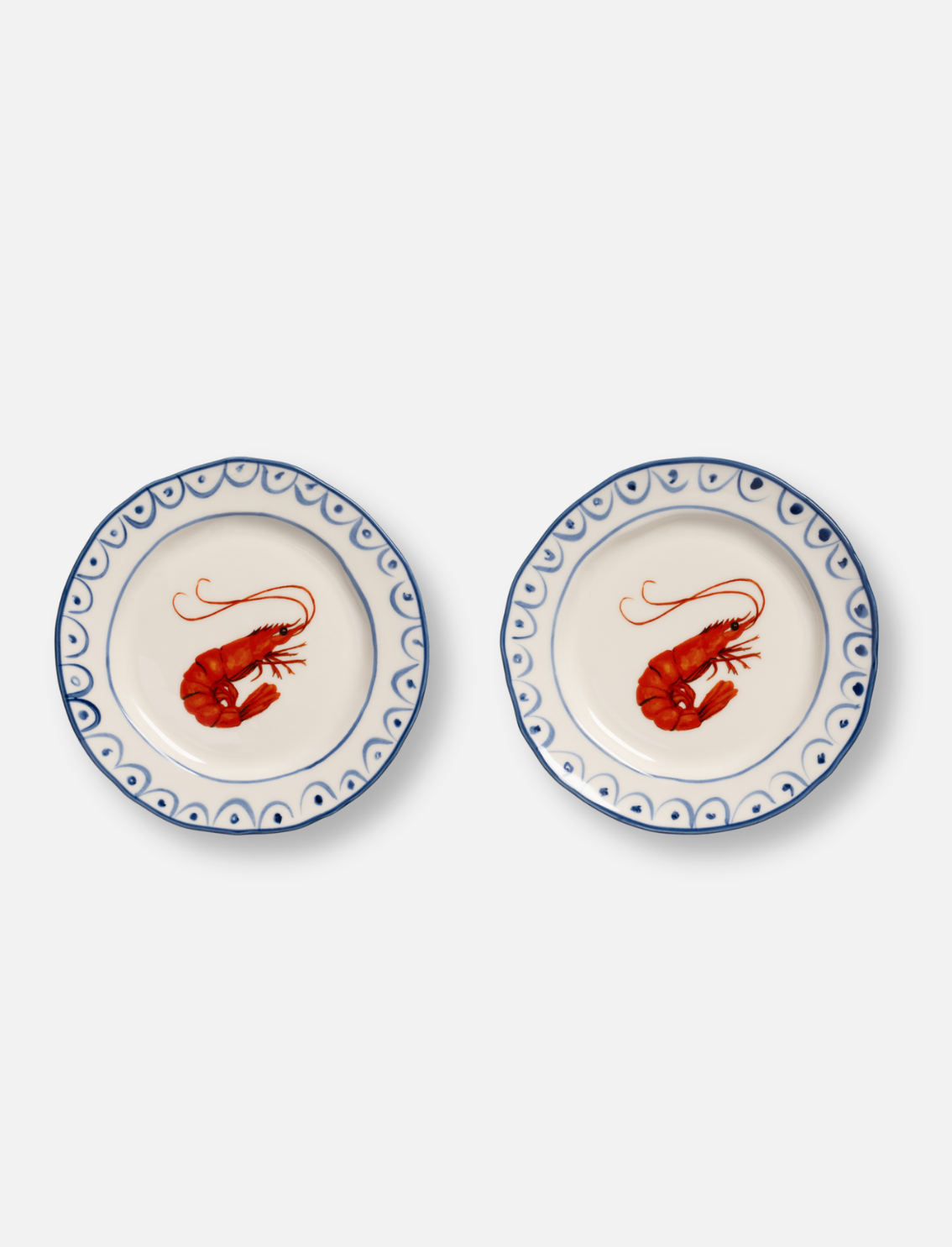 סט 2 צלחות Shrimp