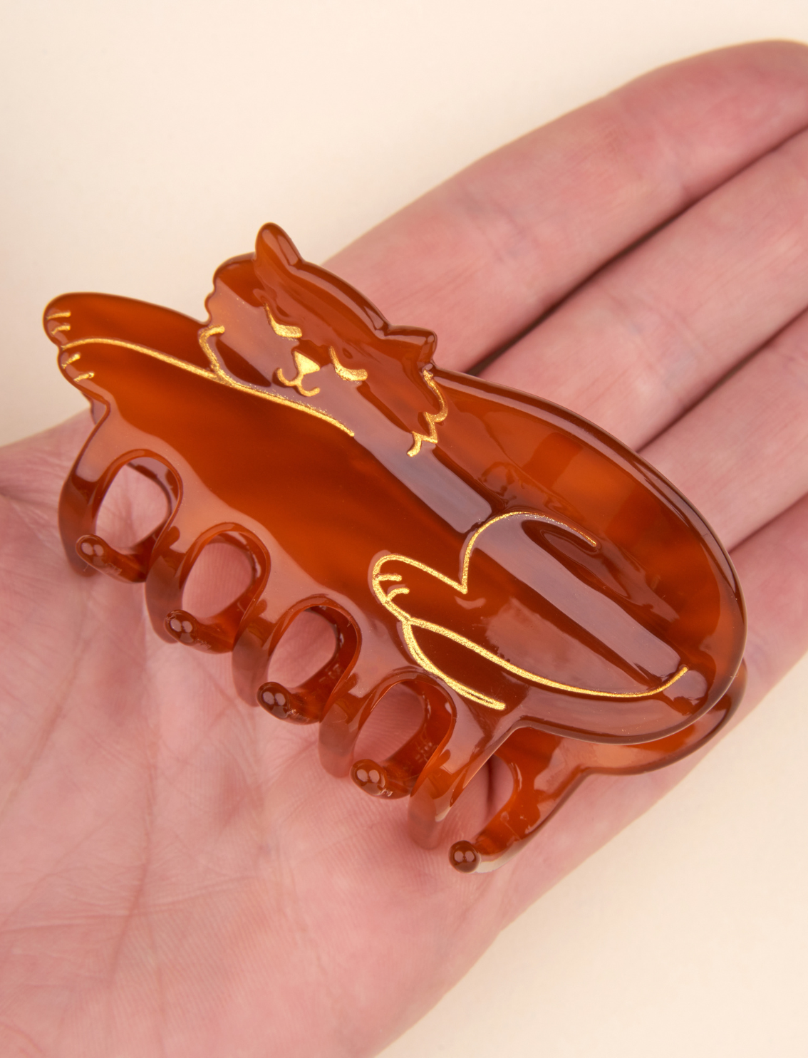 קליפס לשיער Brown Cat