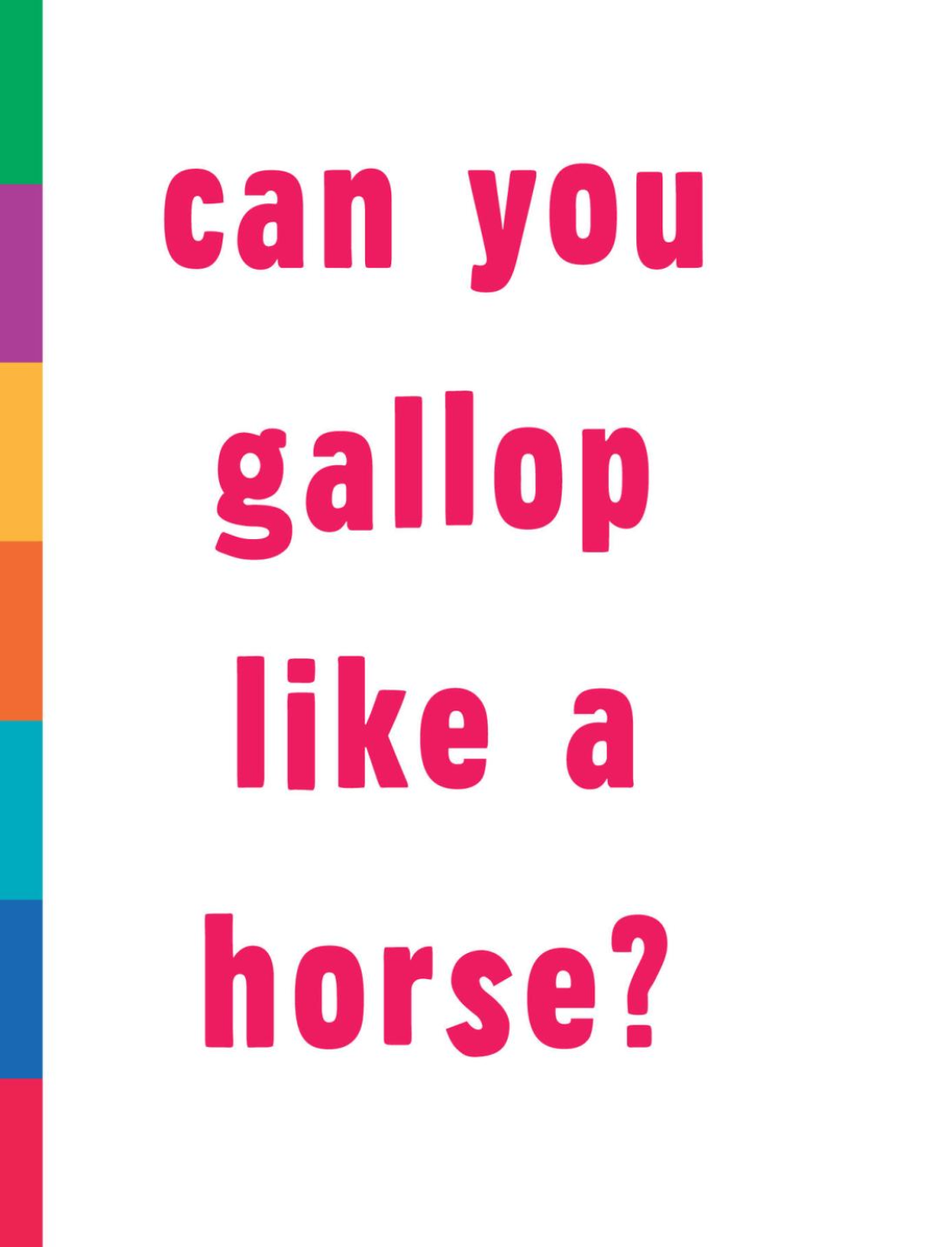 ספר סקנימציה לילדים Gallop!