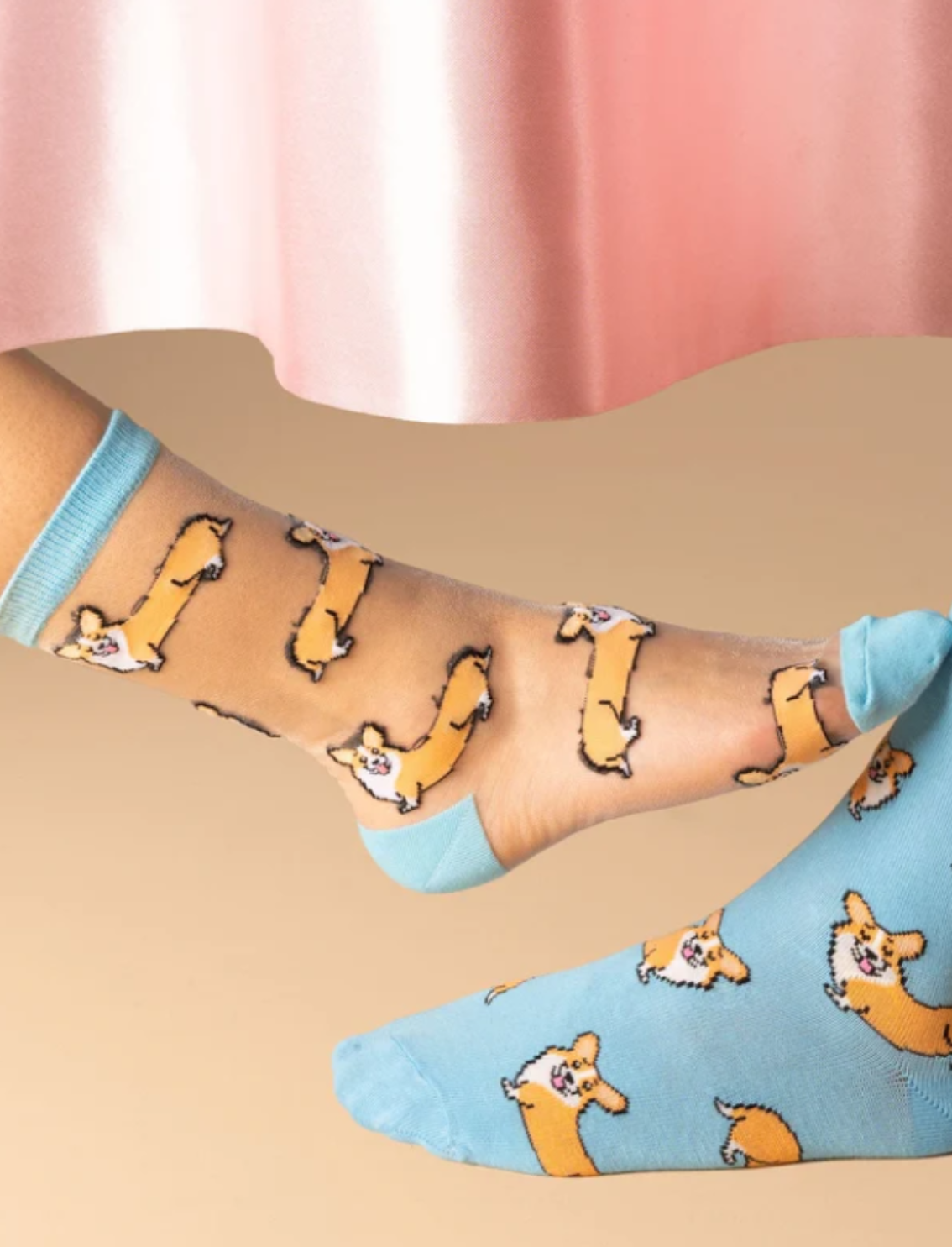 גרביים שקופות Corgi