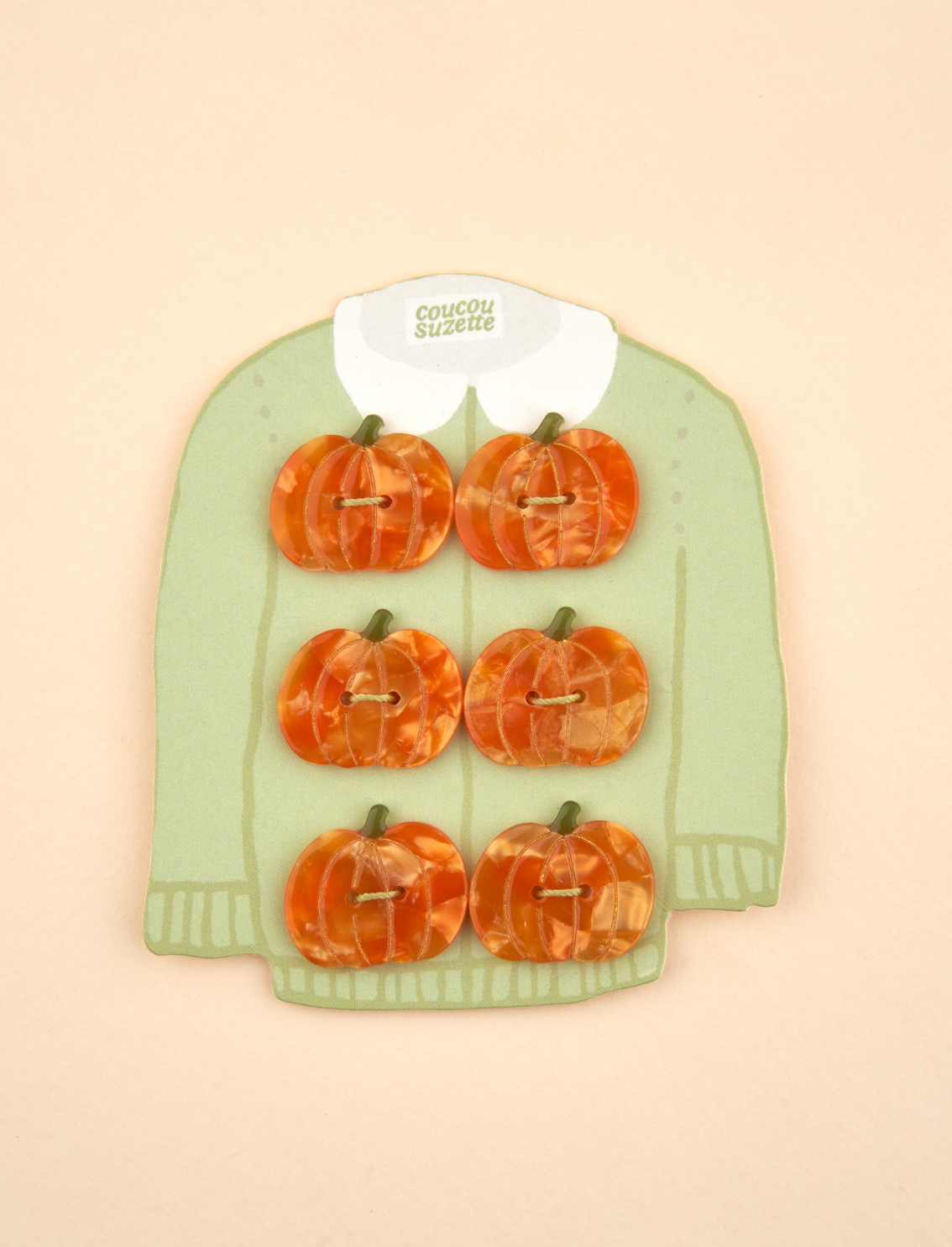 סט 6 כפתורים Pumpkin