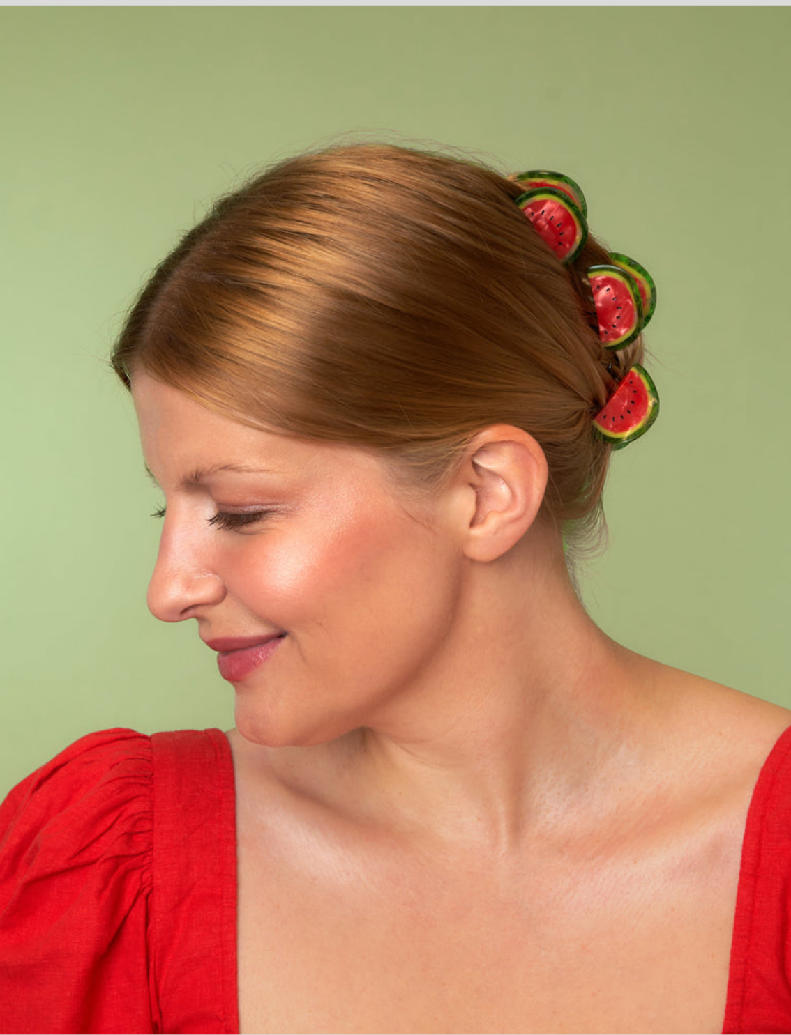 מיני קליפס לשיער Watermelon