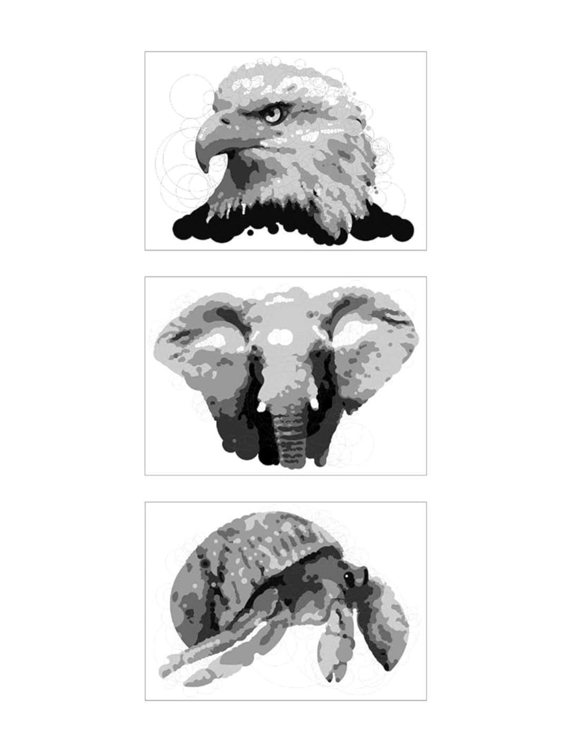חוברת צביעה Querkles: Animals