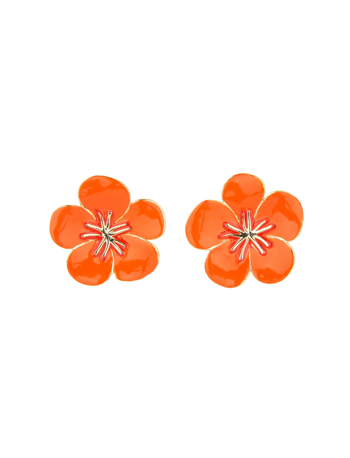 זוג עגילים צמודים Nasturtium