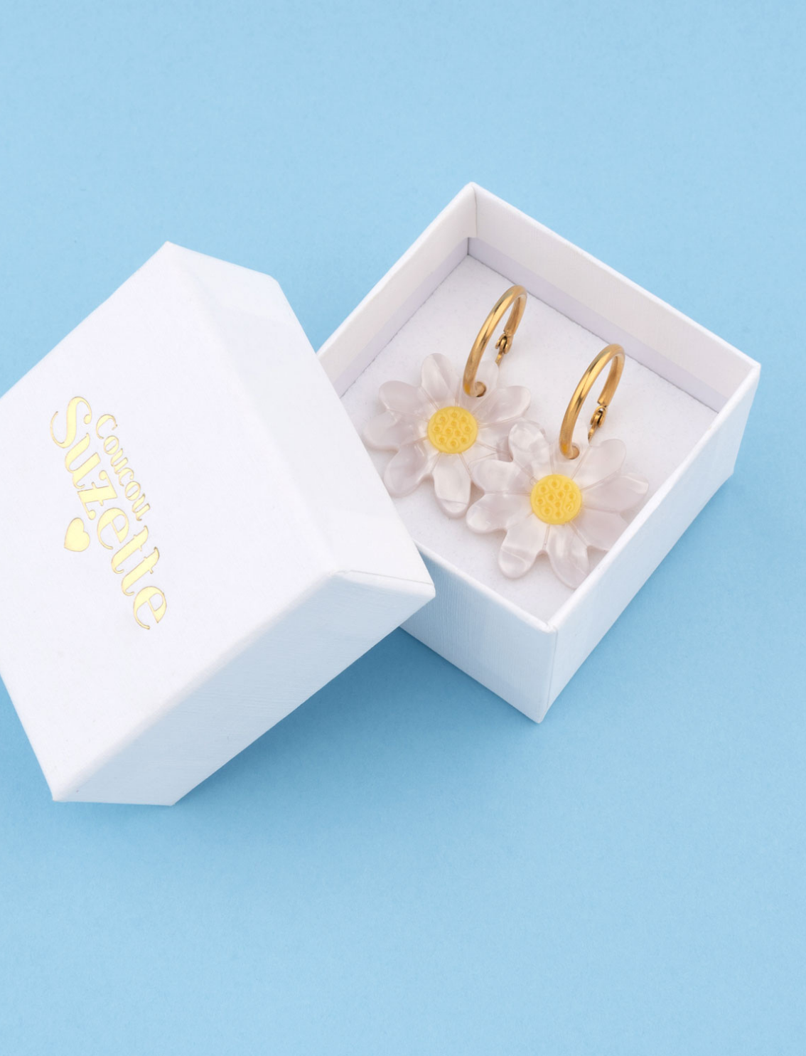 זוג עגילים תלויים Daisy