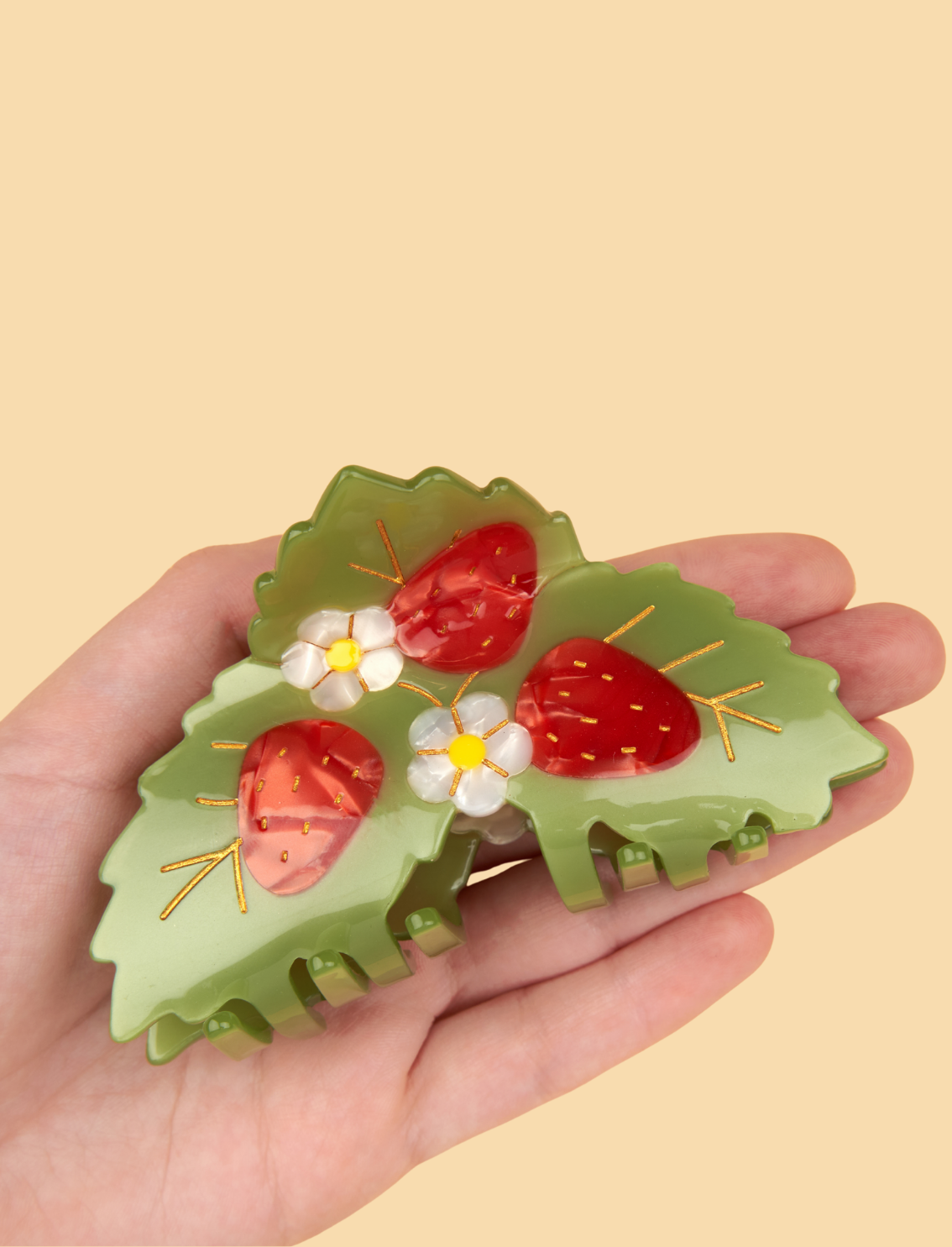 קליפס לשיער Big Strawberry Plant