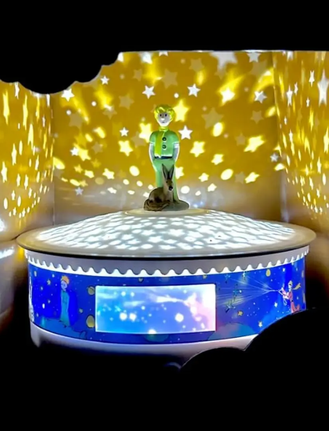 מנורה מנגנת ומקרן כוכבים The Little Prince