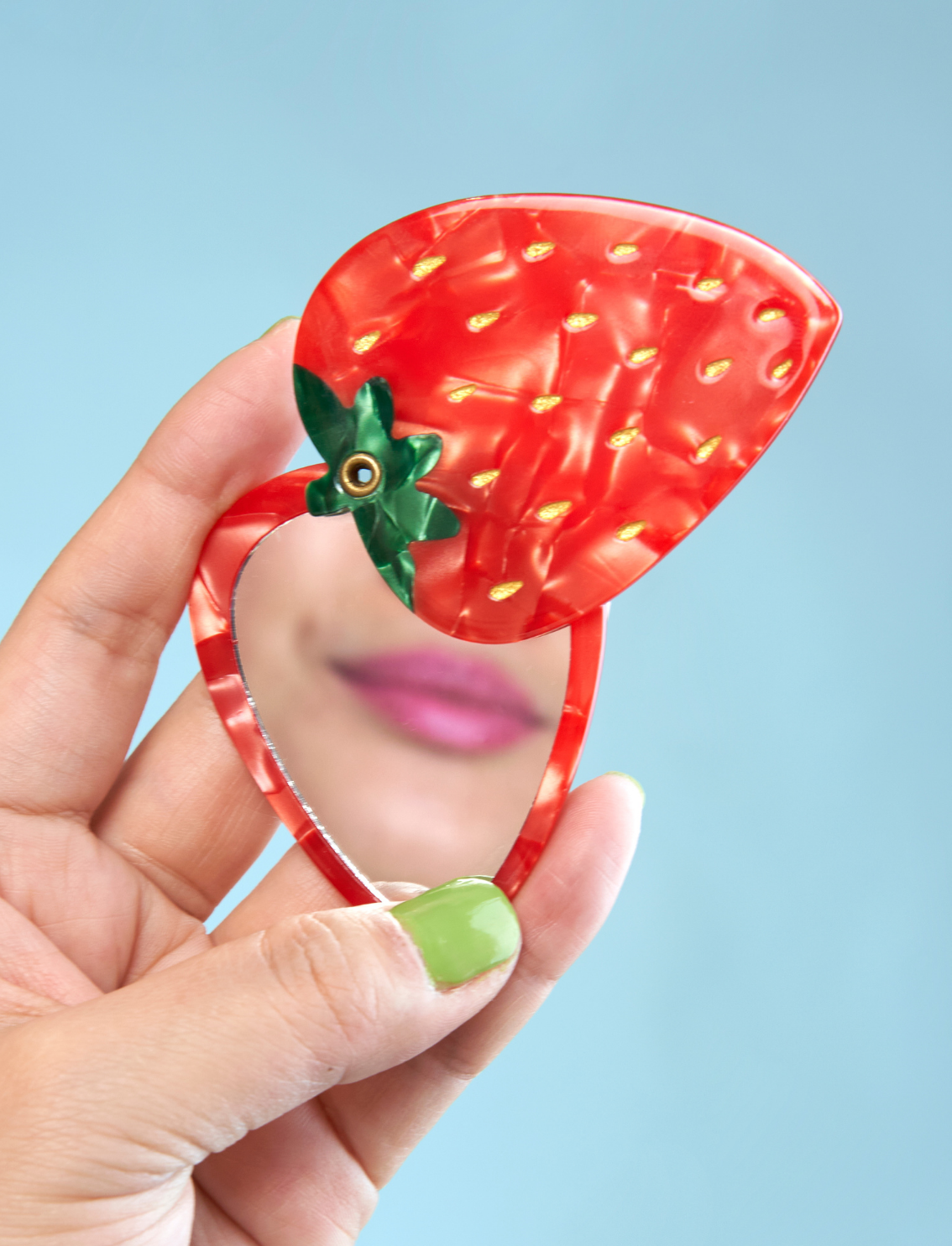 מראת כיס Strawberry