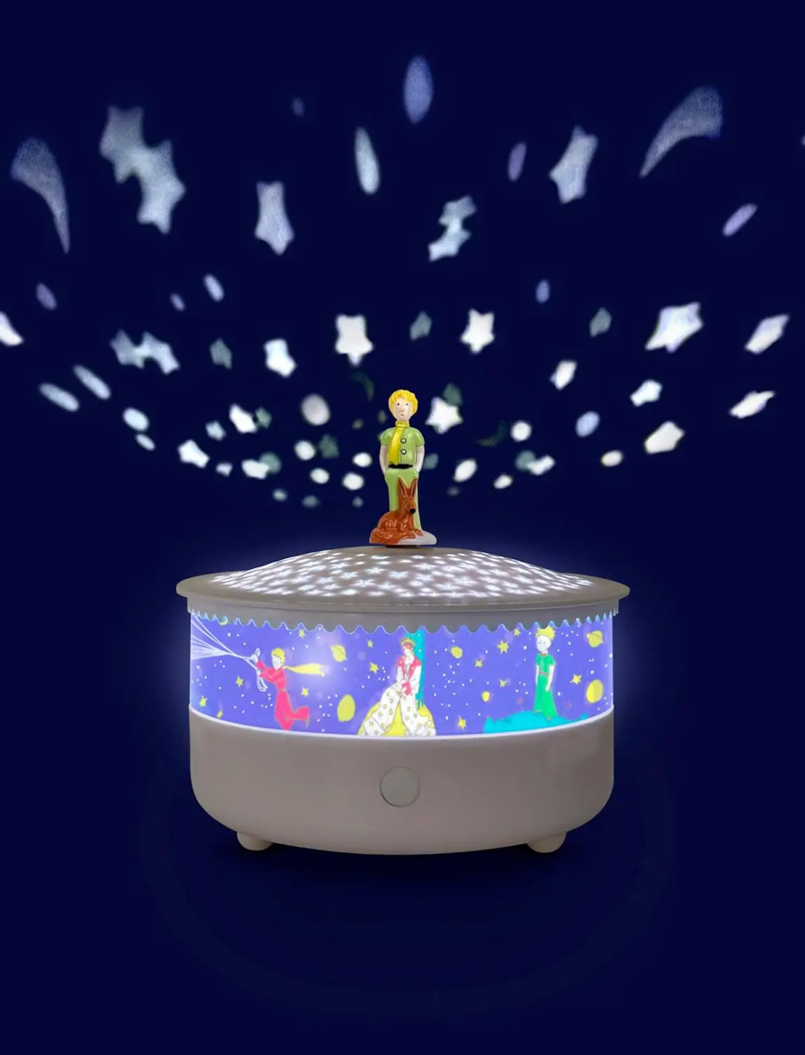 מנורה מנגנת ומקרן כוכבים The Little Prince