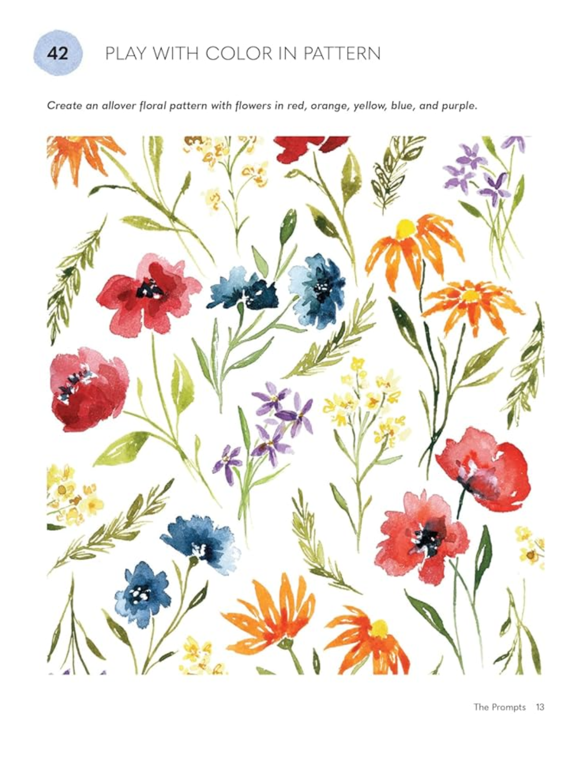 ספר יצירה: Pocket Prompts Watercolor