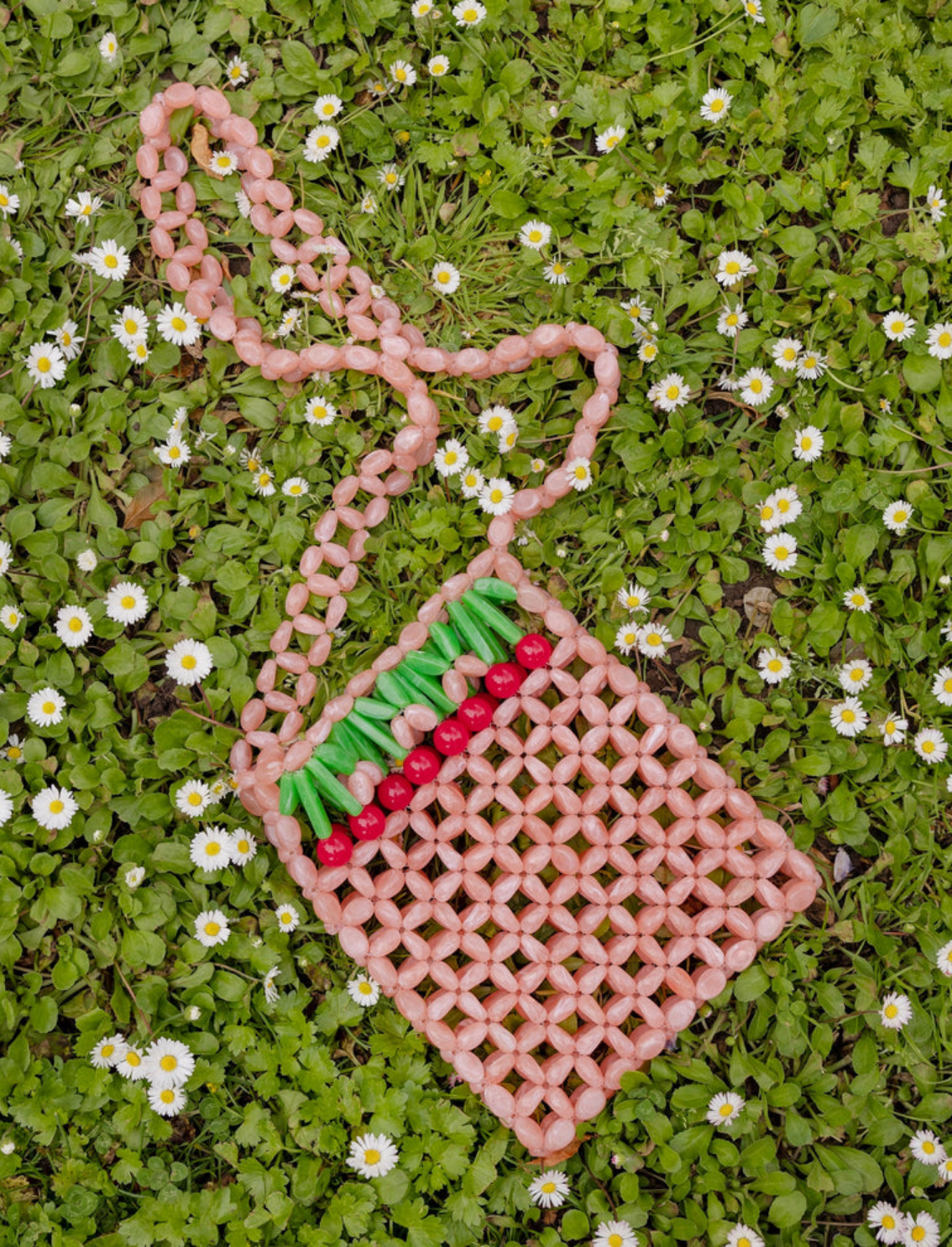 תיק צד חרוזים Cherry