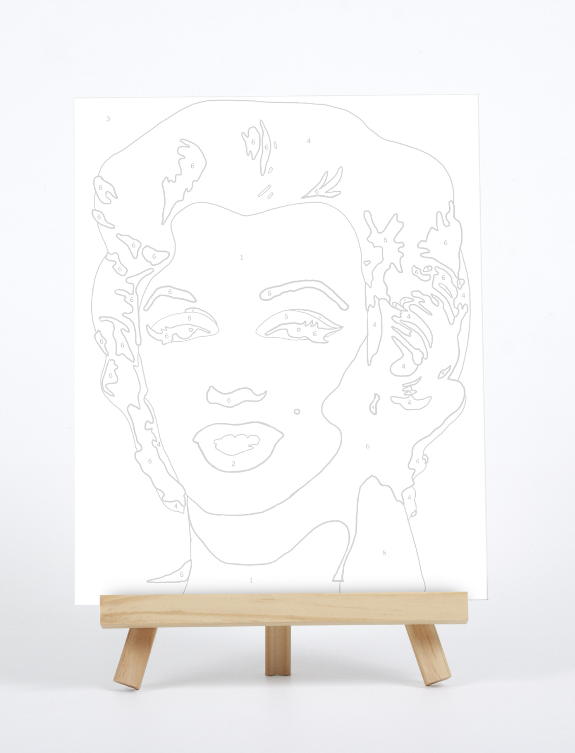 ערכת צביעה לפי מספרים: Andy Warhol Marilyn