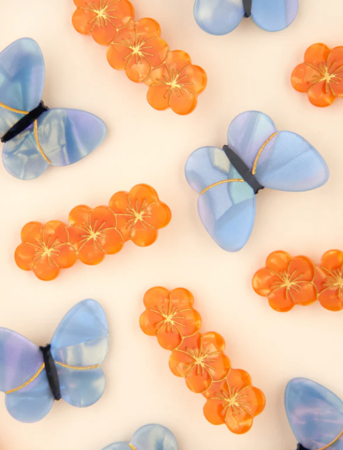 סיכה לשיער Lavender Butterfly