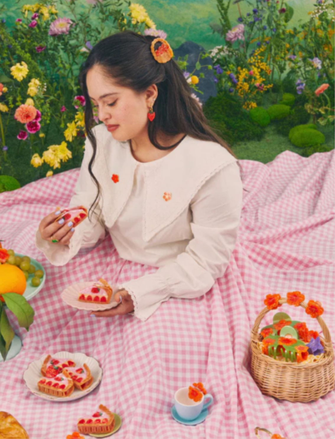 קליפס לשיער Strawberry Cake