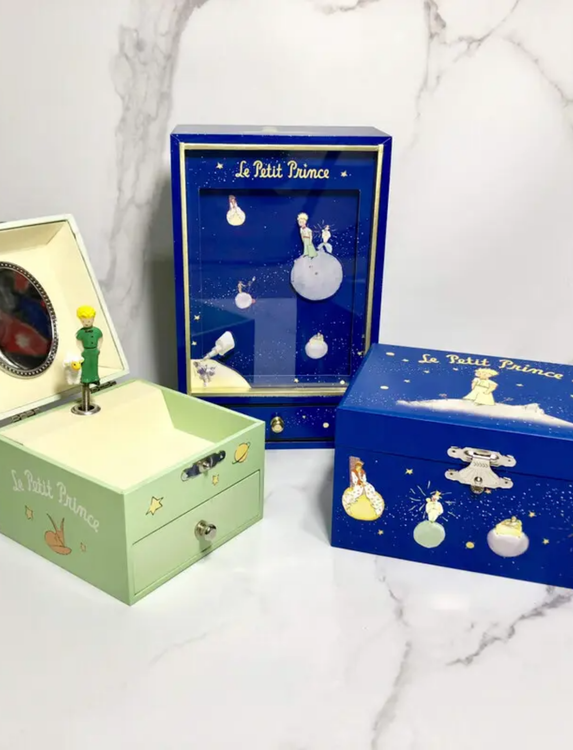 תיבת נגינה זוהרת בחושך The Little Prince Green