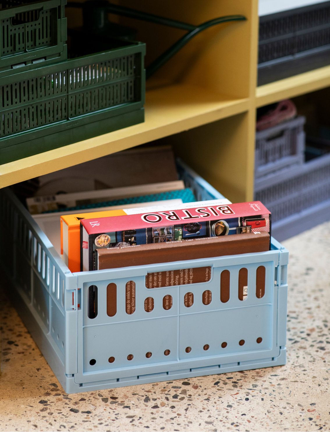 ארגז אחסון מתקפל Maxi Crystal Blue