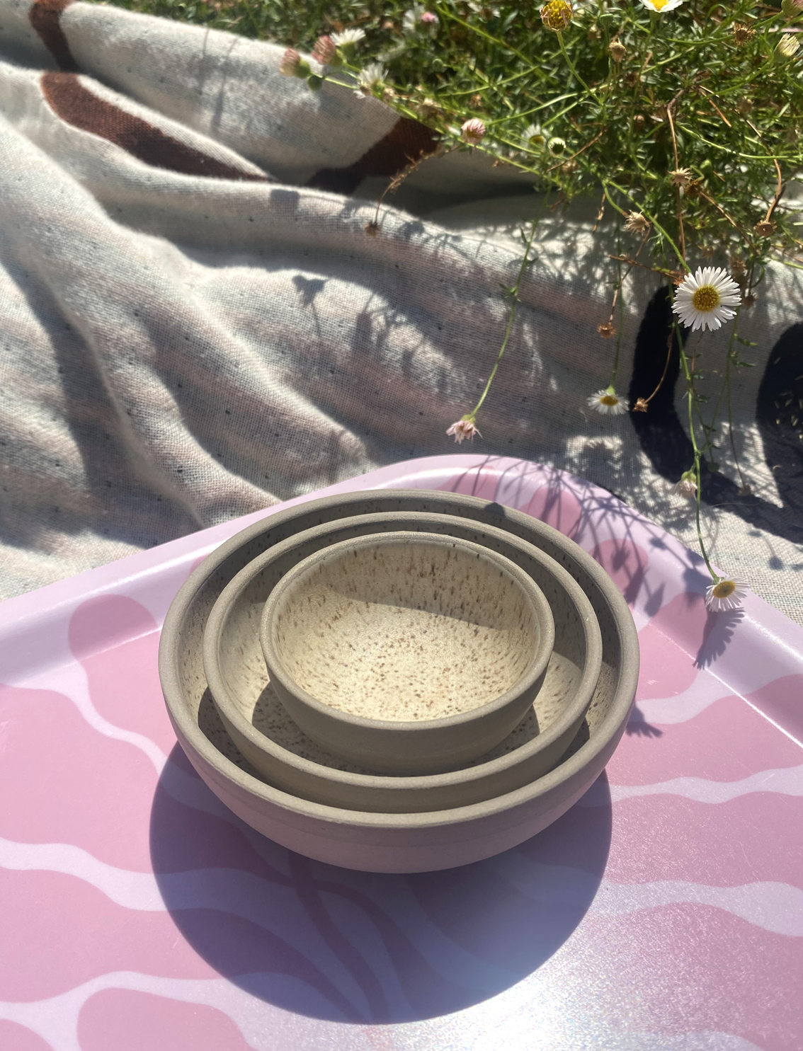 סט 3 קוקוטים Dot Cream