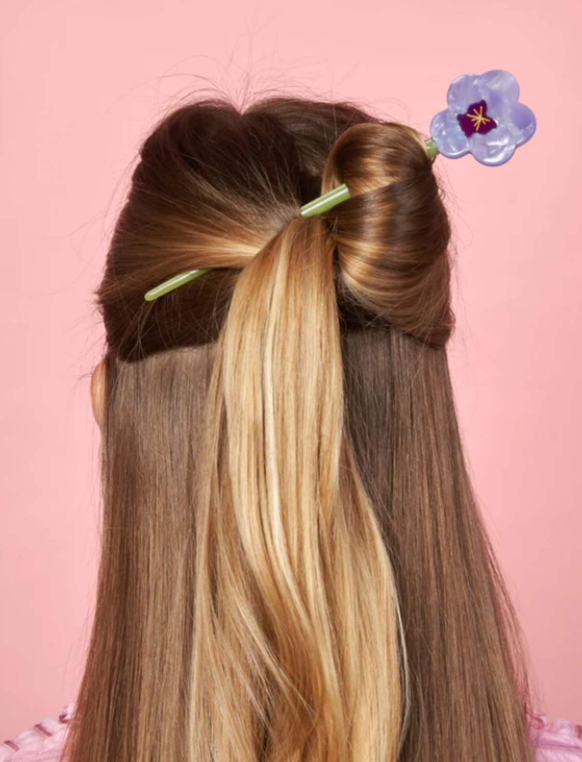 מקל לאיסוף השיער Purple Pansy