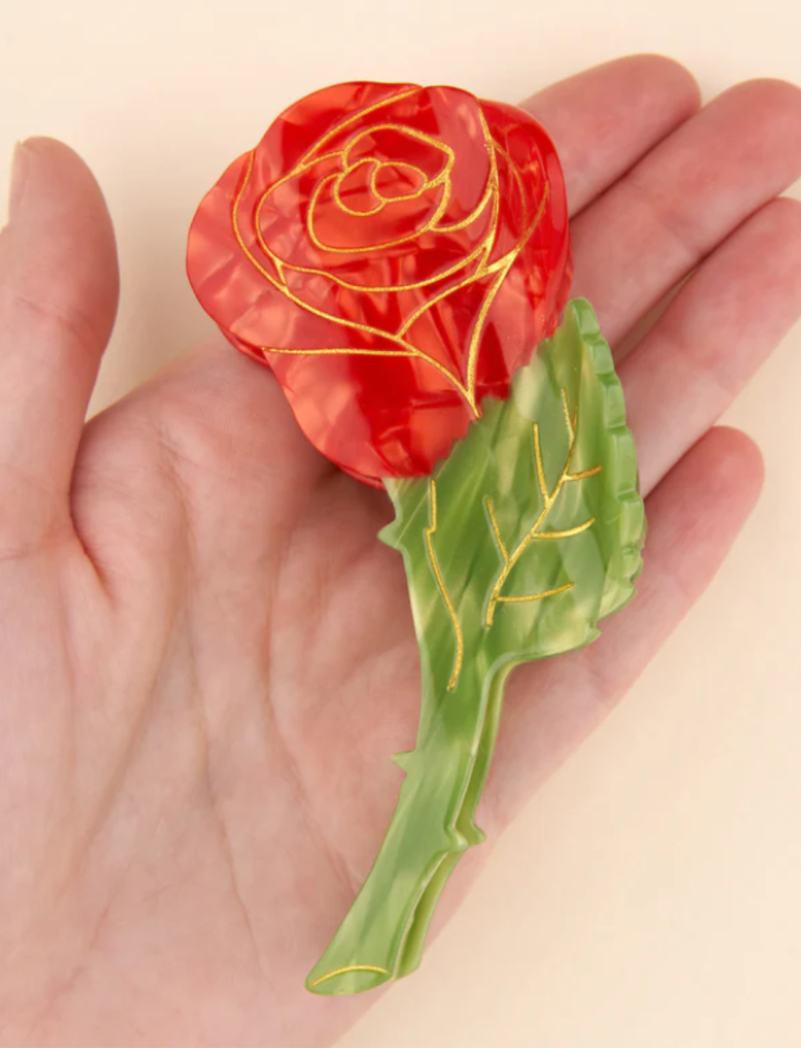 קליפס לשיער Rose