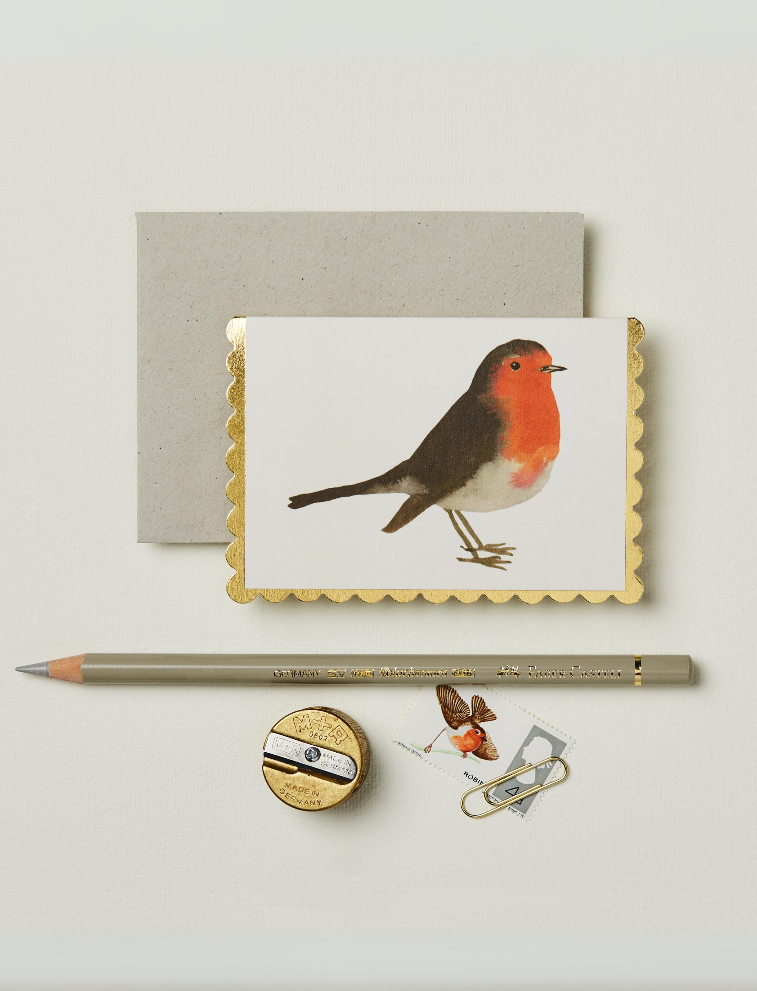כרטיס ברכה Robin Mini