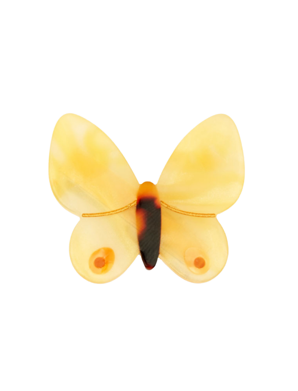 סיכה לשיער Yellow Butterfly