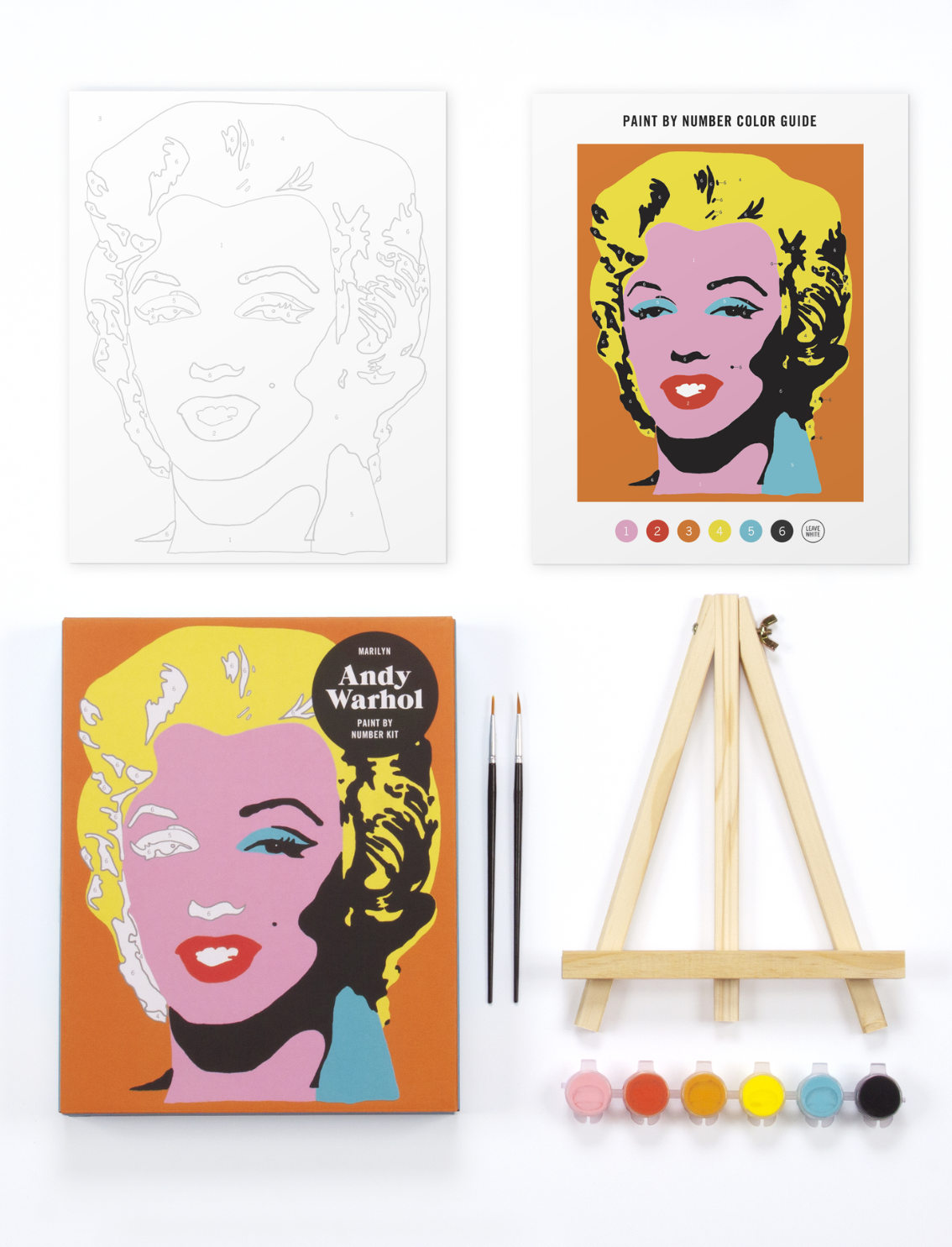 ערכת צביעה לפי מספרים: Andy Warhol Marilyn