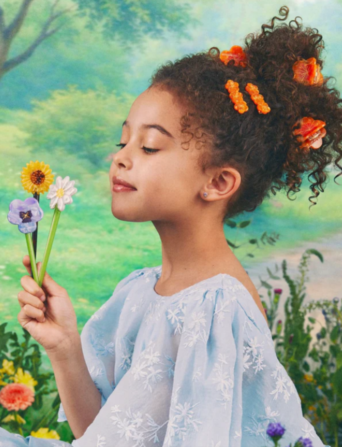 סיכה לשיער Nasturtium