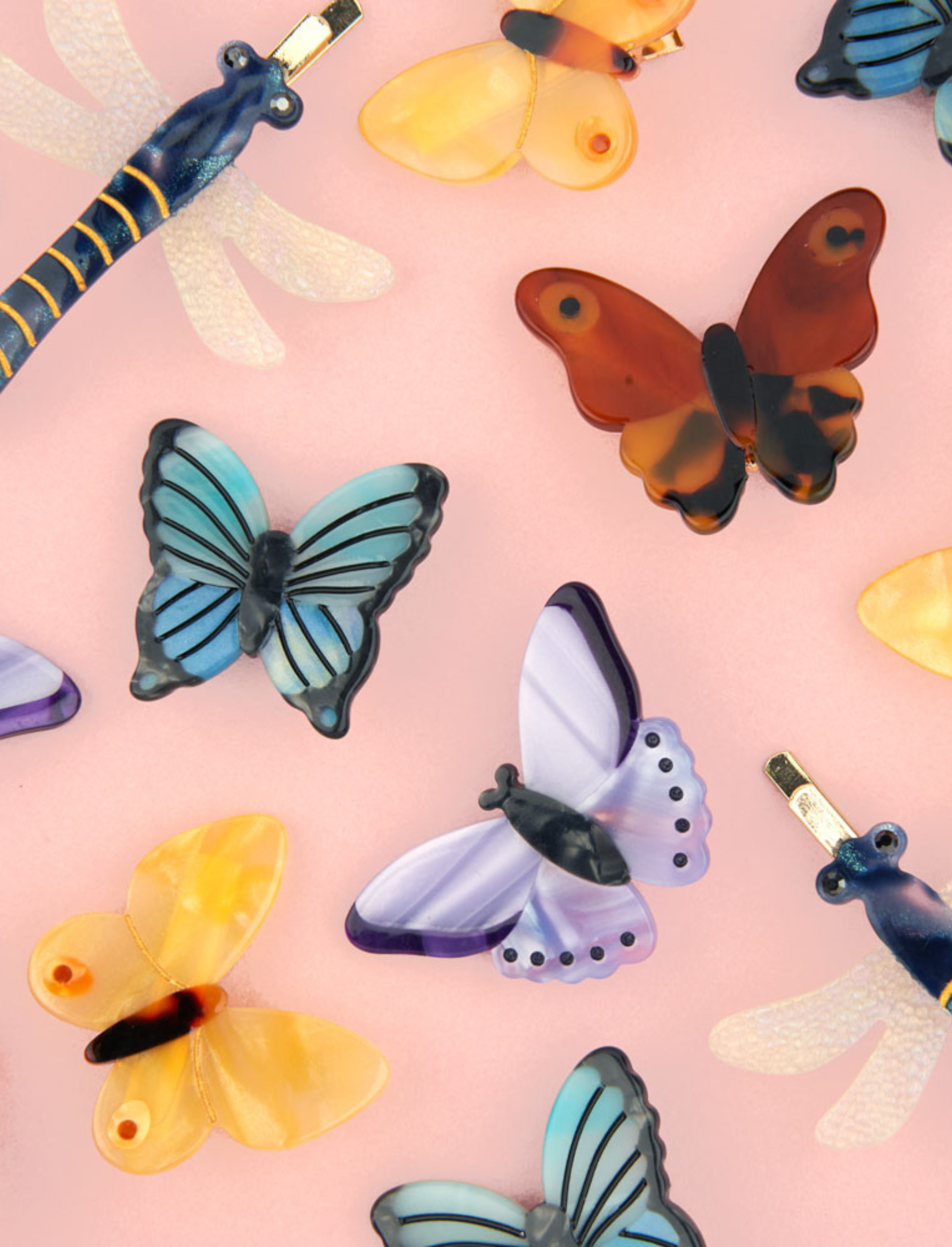 סיכה לשיער Yellow Butterfly