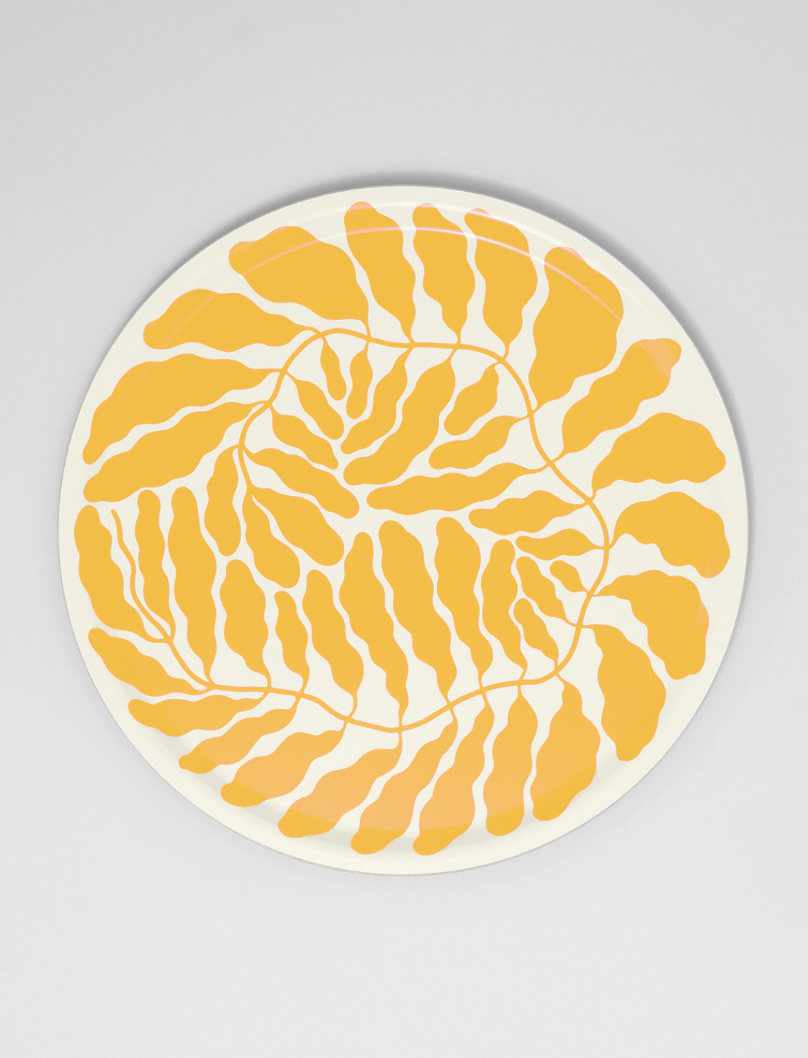 מגש עגול Yellow Leaves