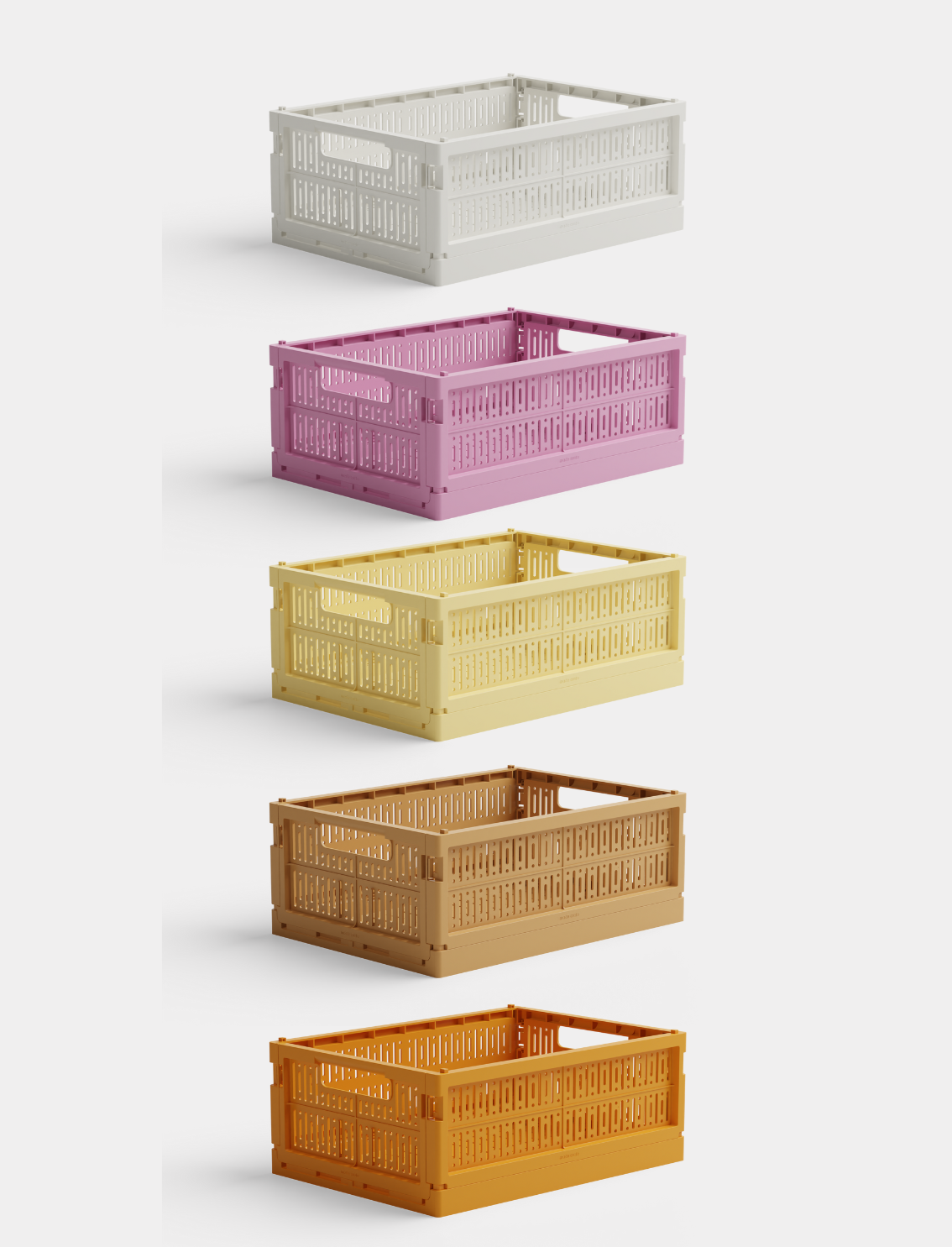 באנדל 5 ארגזי אחסון Midi Caramel