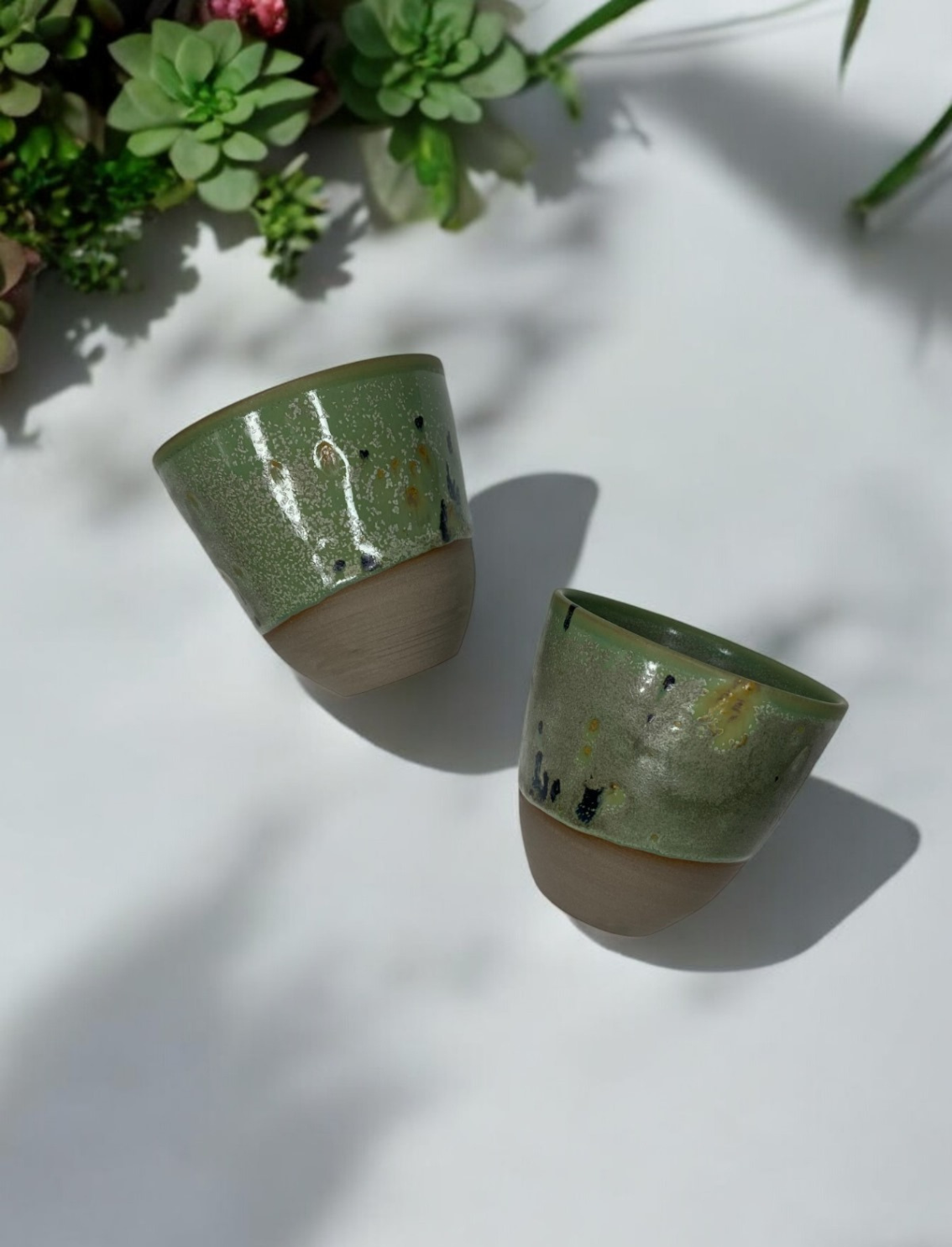 זוג כוסות אספרסו Green