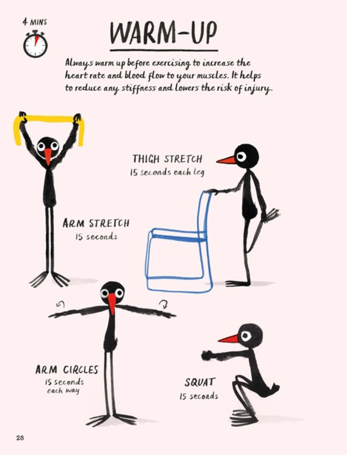 ספר התעמלות How to Be a Fit Bird