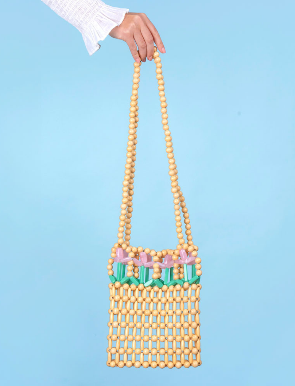 תיק צד חרוזים Tulip