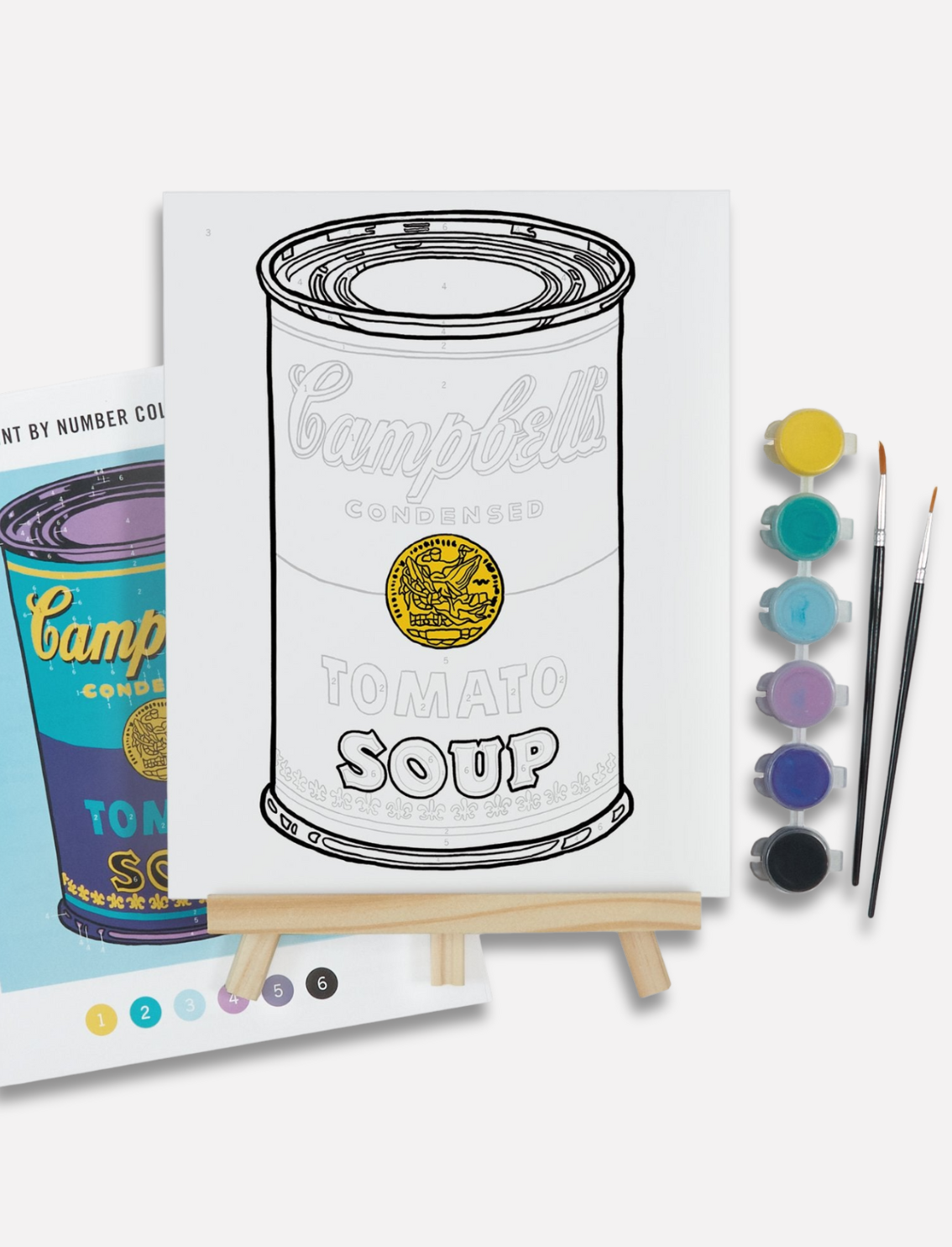 ערכת צביעה לפי מספרים: Andy Warhol Soup Can