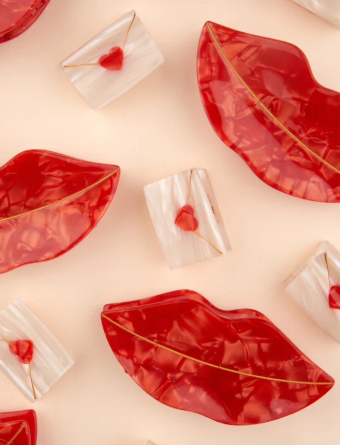 מיני קליפס לשיער Love Letter