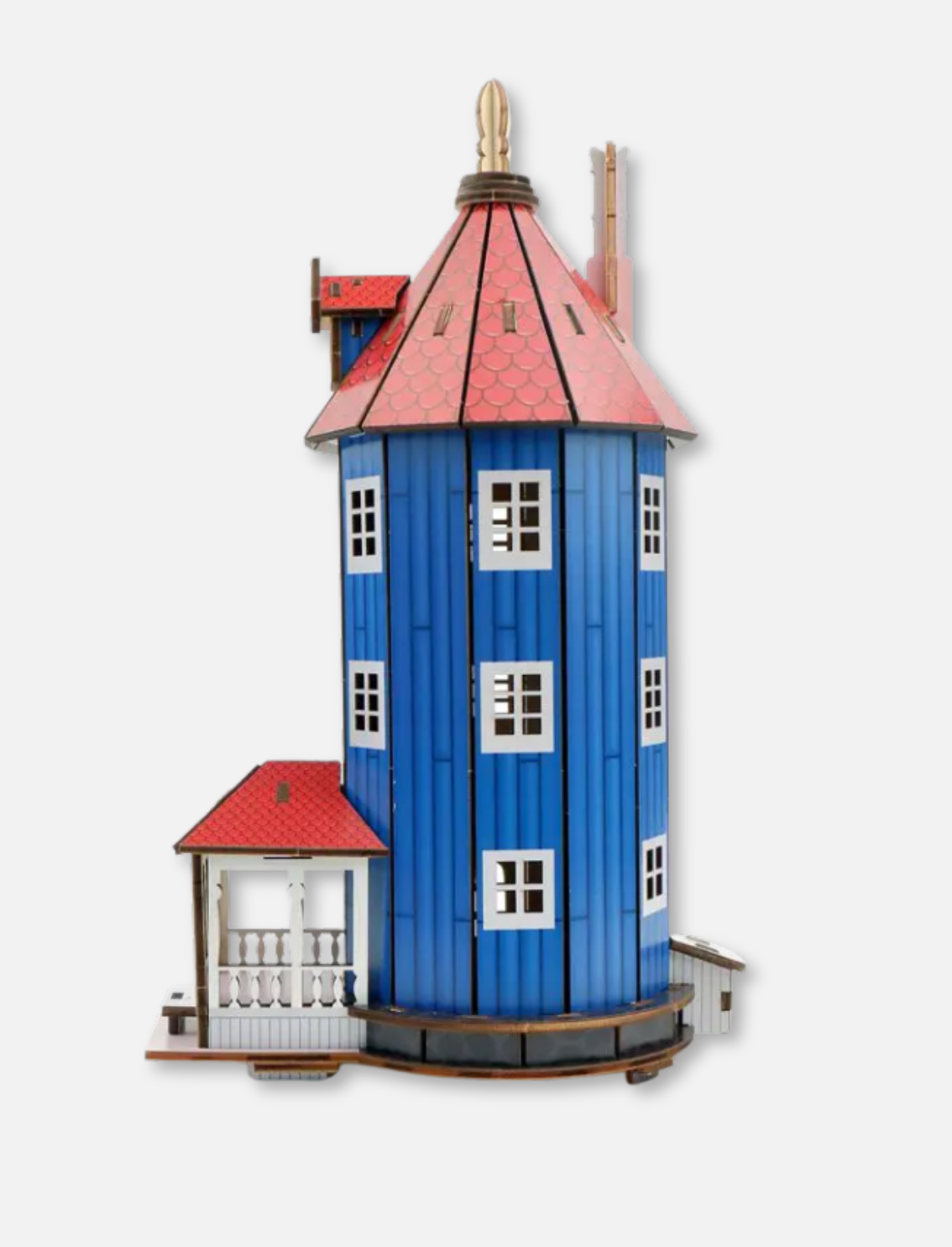 מנורת עץ להרכבה Moomin House