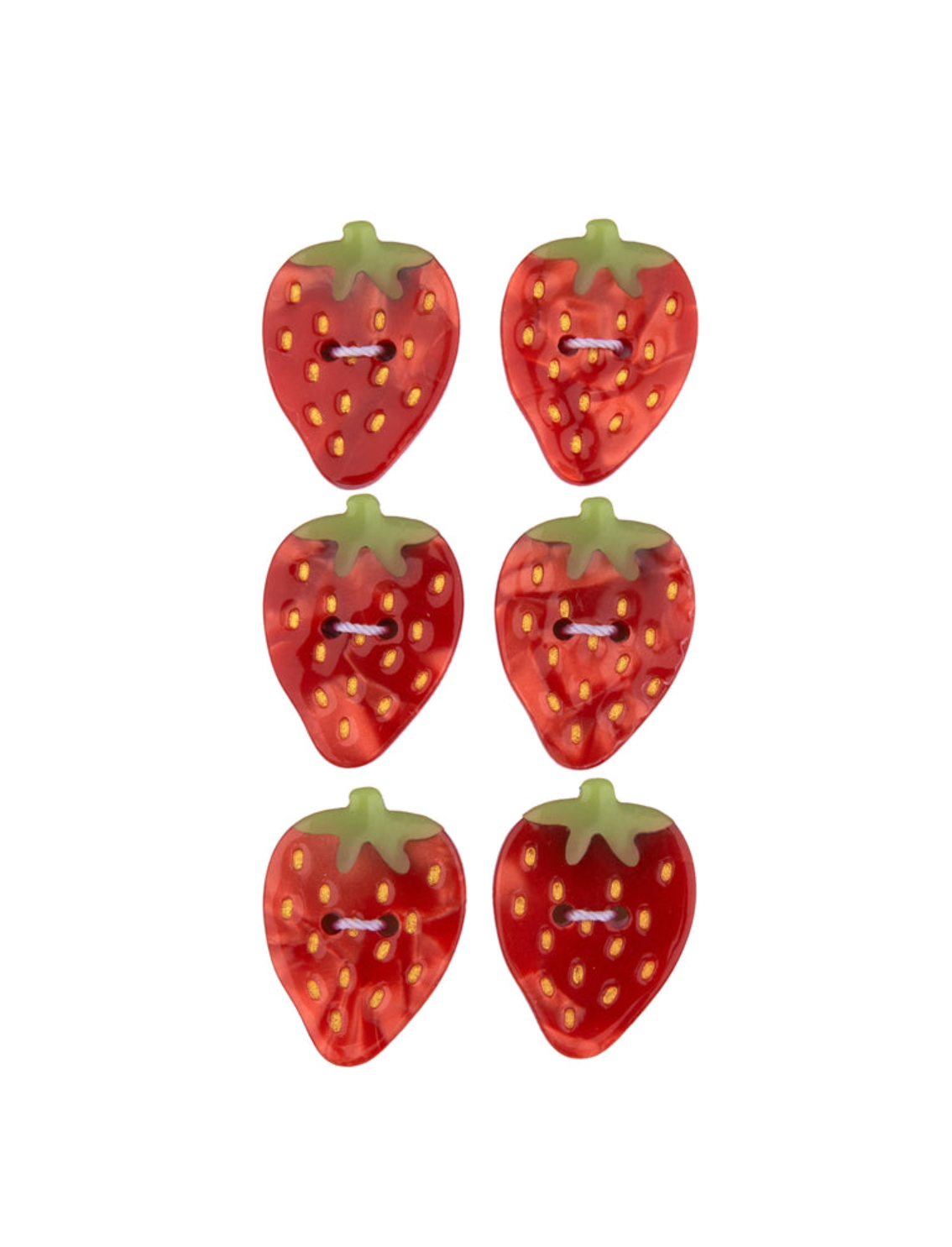 סט 6 כפתורים Strawberry