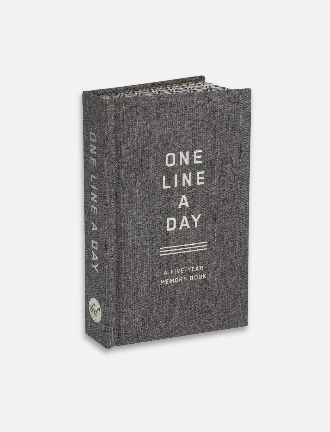 יומן 5 שנים 'One Line A Day' Charcoal Canvas