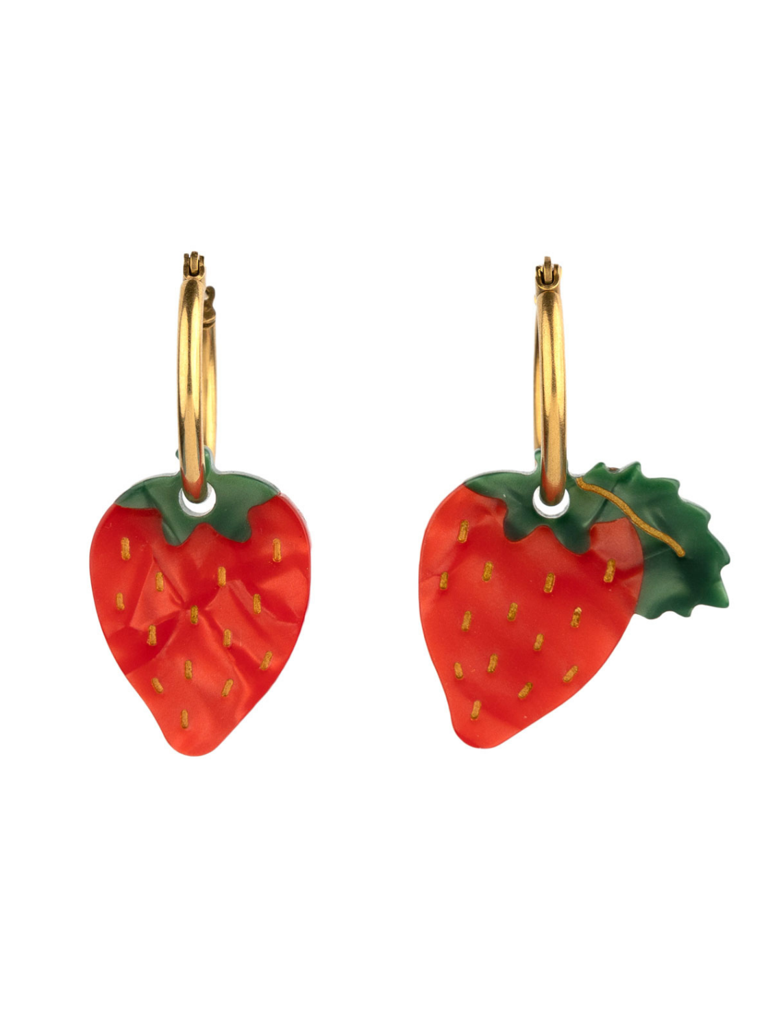 זוג עגילים תלויים Strawberry