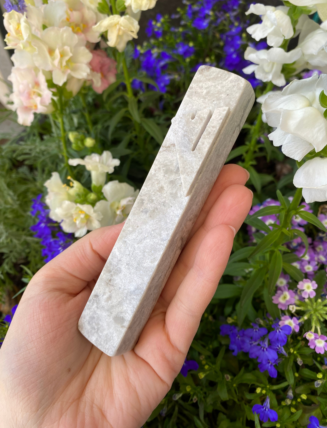 בית מזוזה Grey Marble