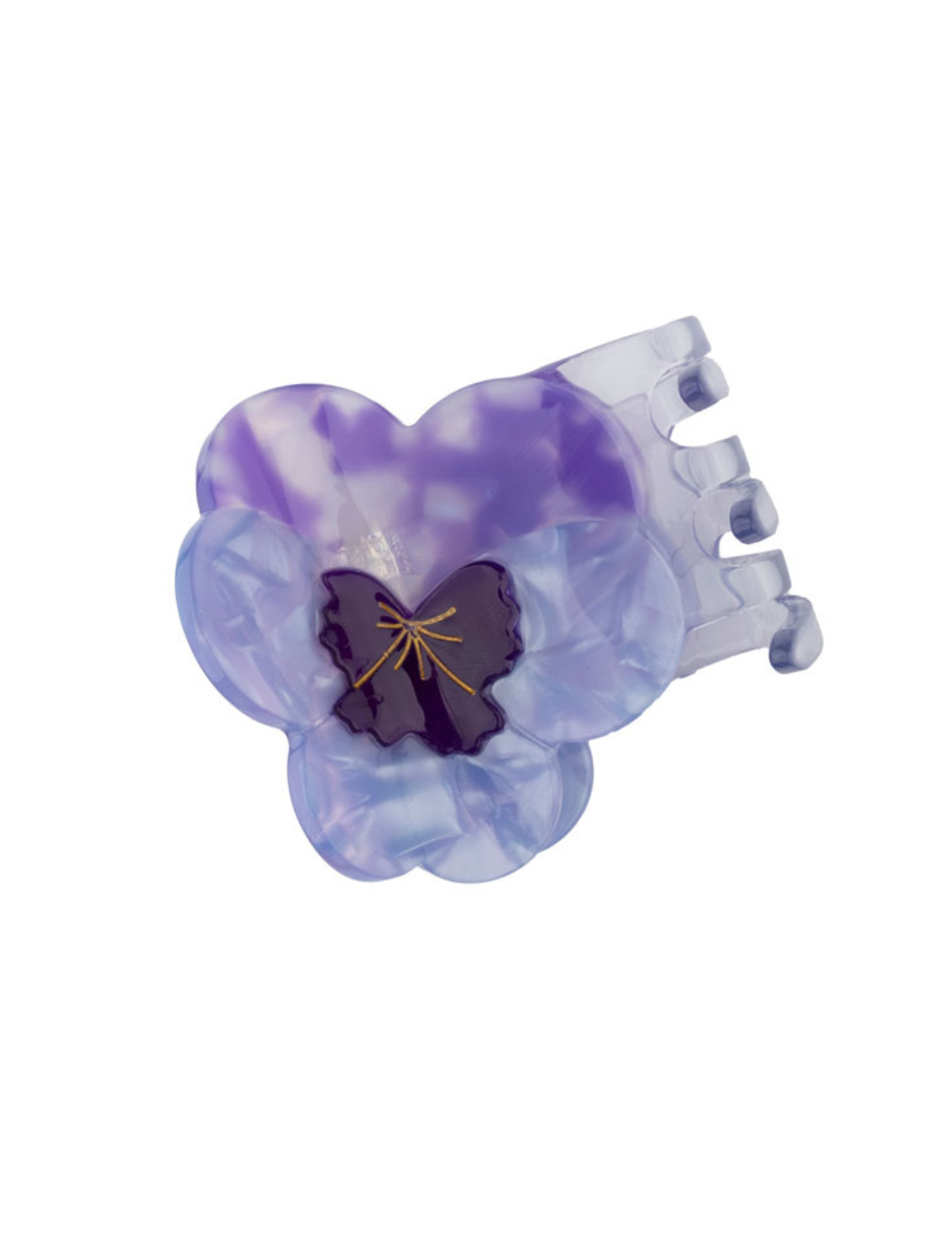 קליפס לשיער Purple Pansy