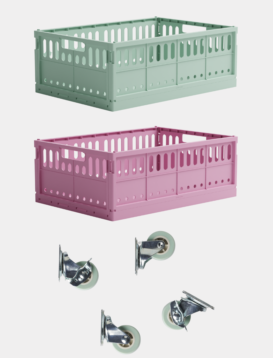 באנדל 2 ארגזי אחסון Maxi + גלגלים Sorbet